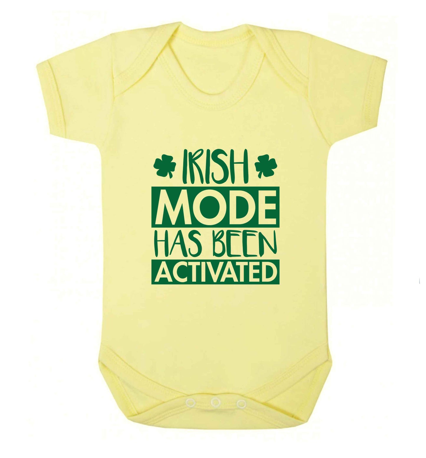 Irish mode has been activated baby vest pale yellow 18-24 months