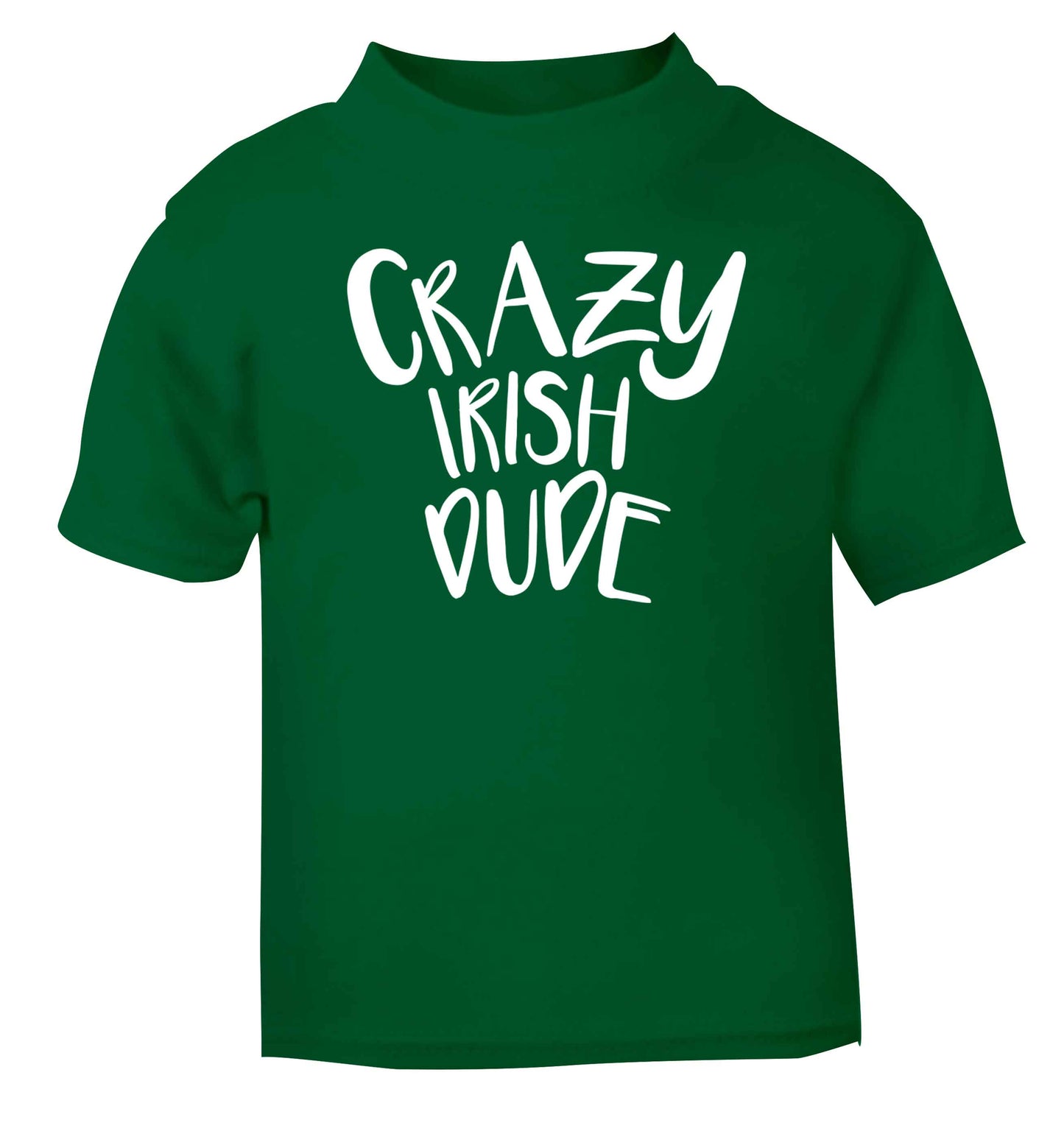 Crazy Irish dude green baby toddler Tshirt 2 Years