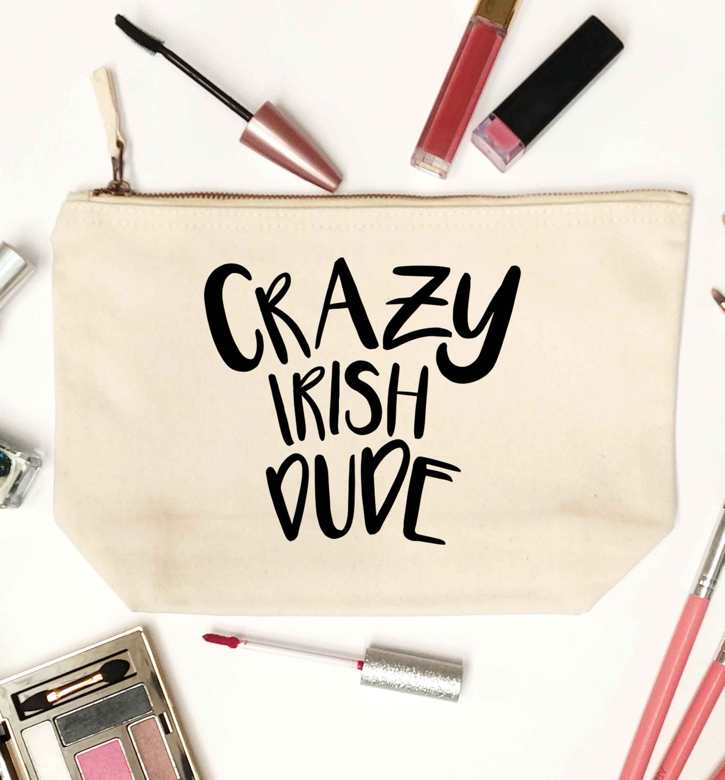 Crazy Irish dude natural makeup bag