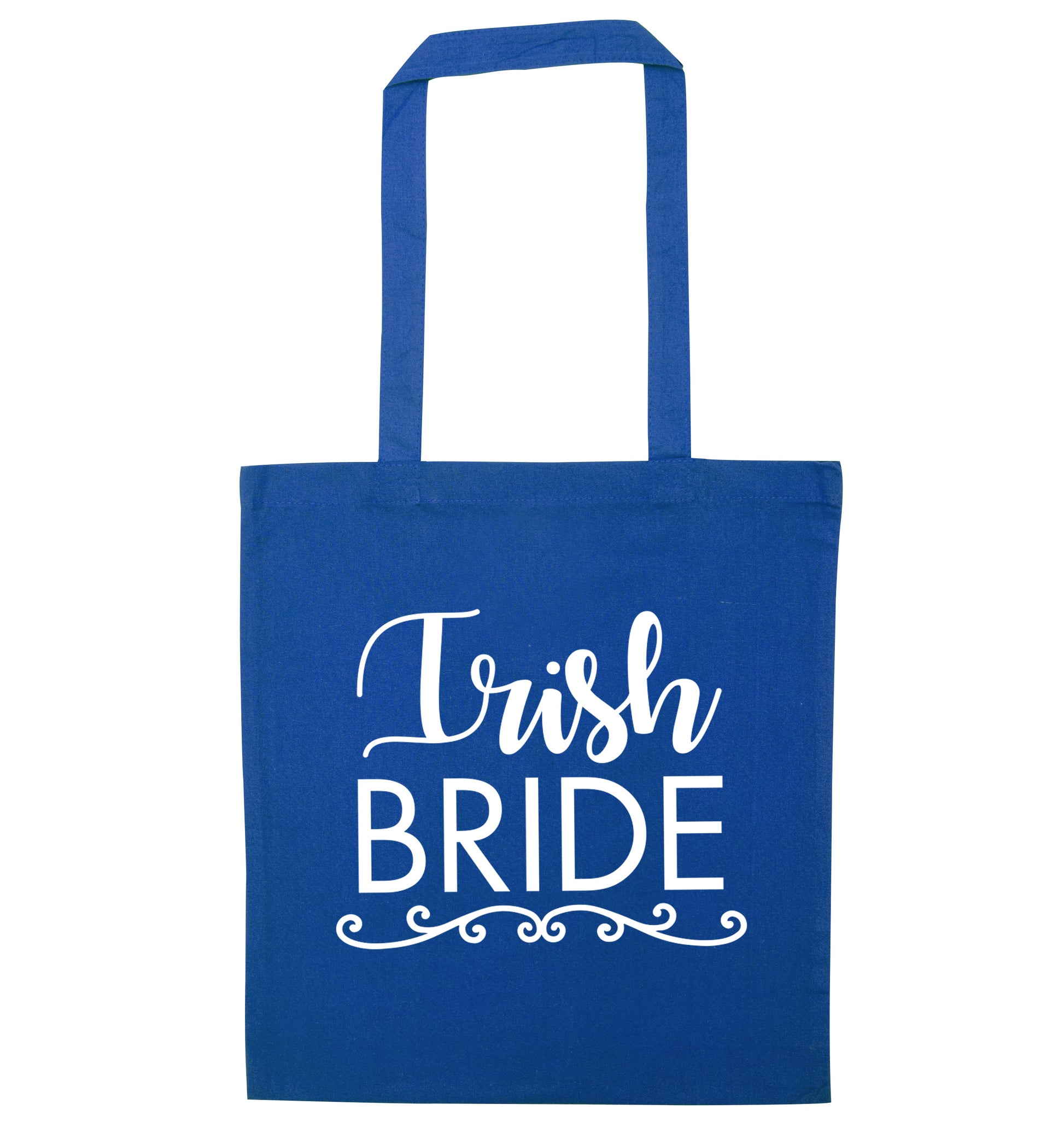 Irish bride blue tote bag