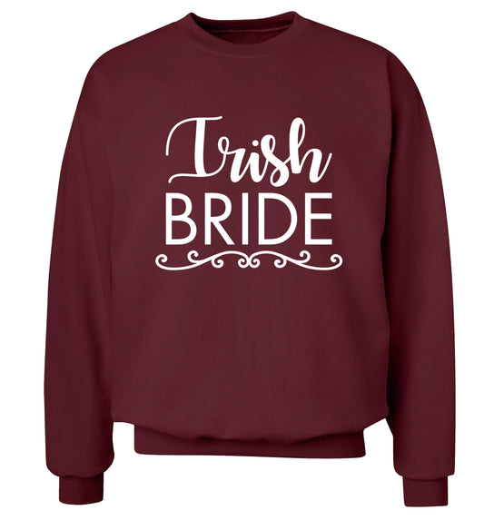 Irish bride Adult's unisex maroon Sweater 2XL