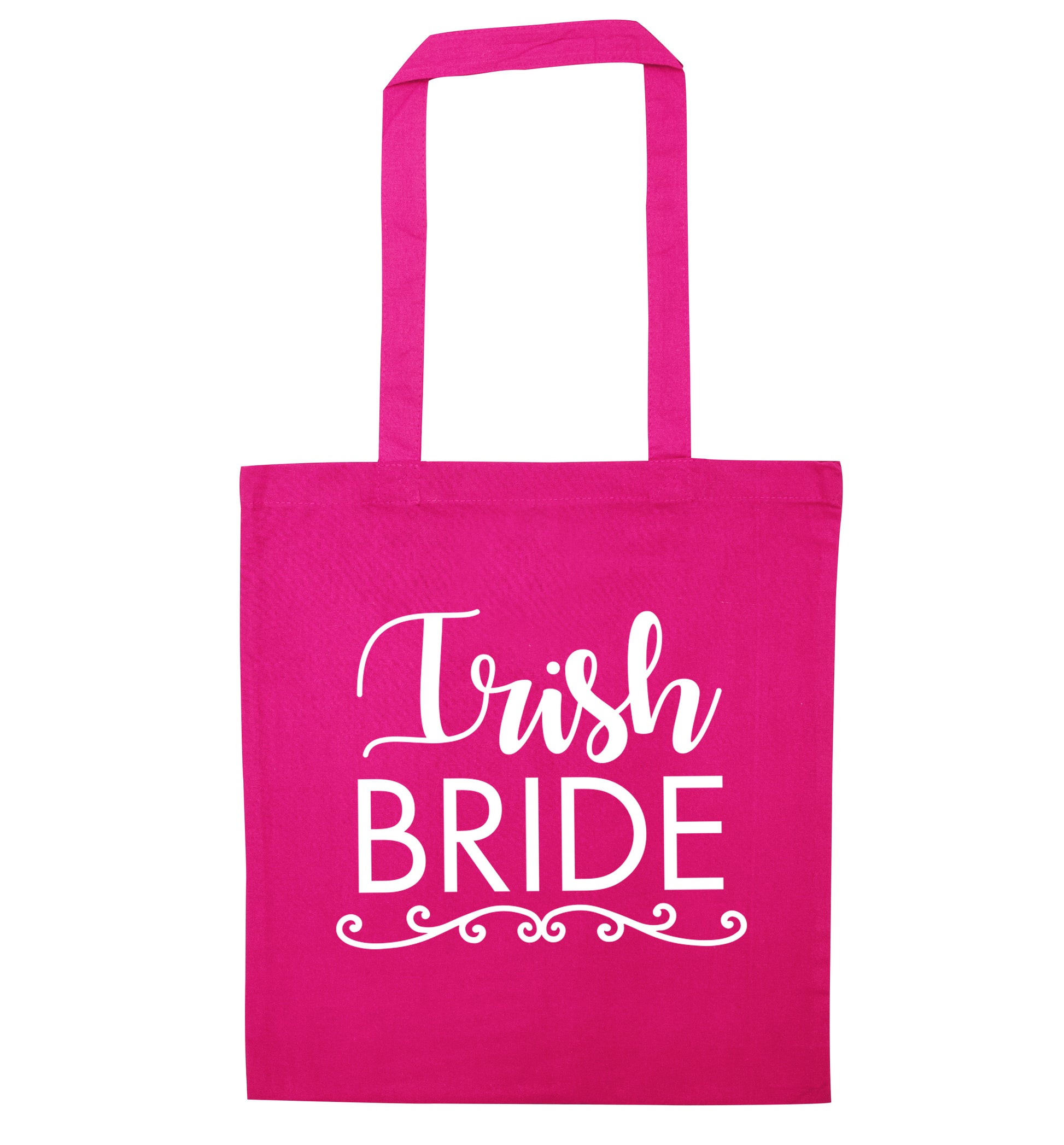 Irish bride pink tote bag