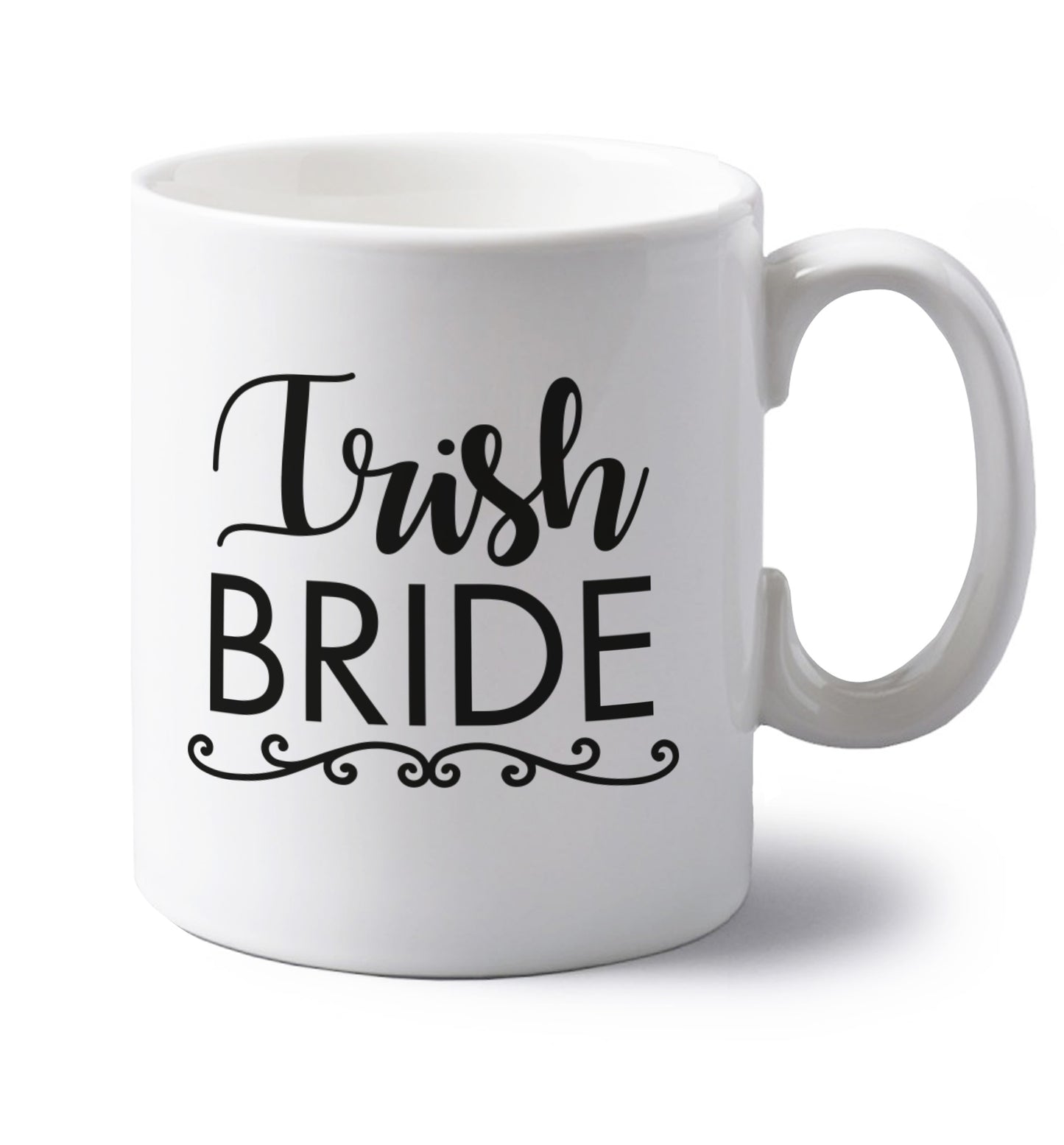 Irish bride left handed white ceramic mug 