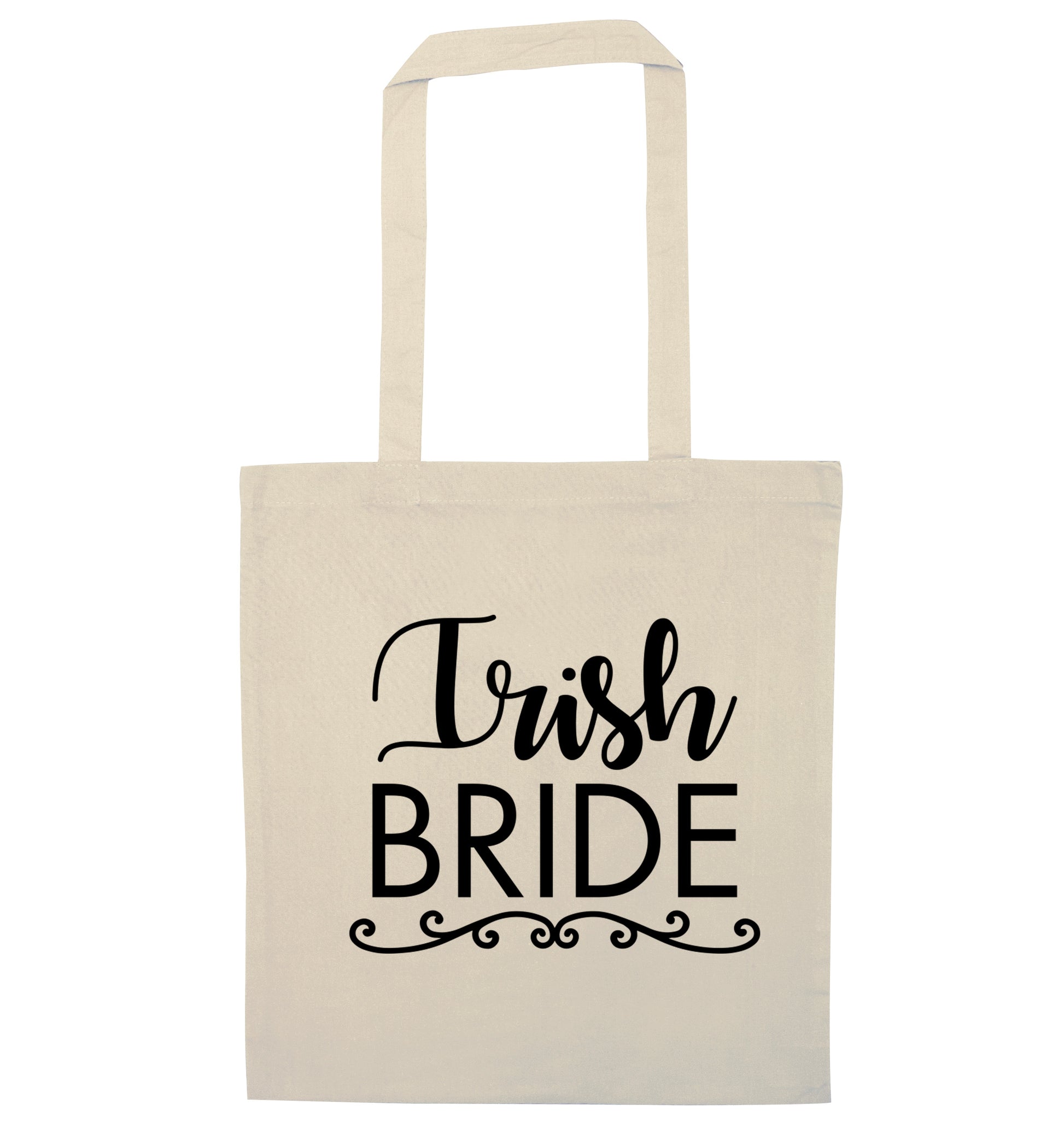 Irish bride natural tote bag