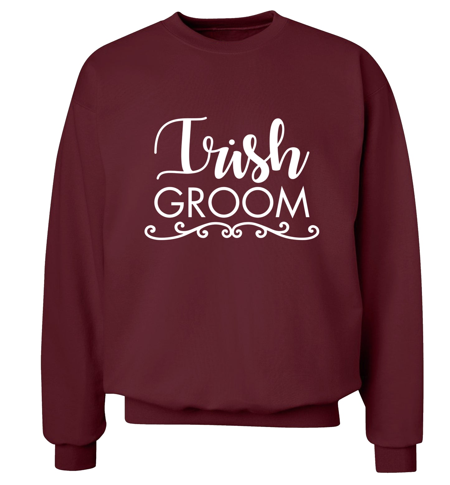 Irish groom Adult's unisex maroon Sweater 2XL
