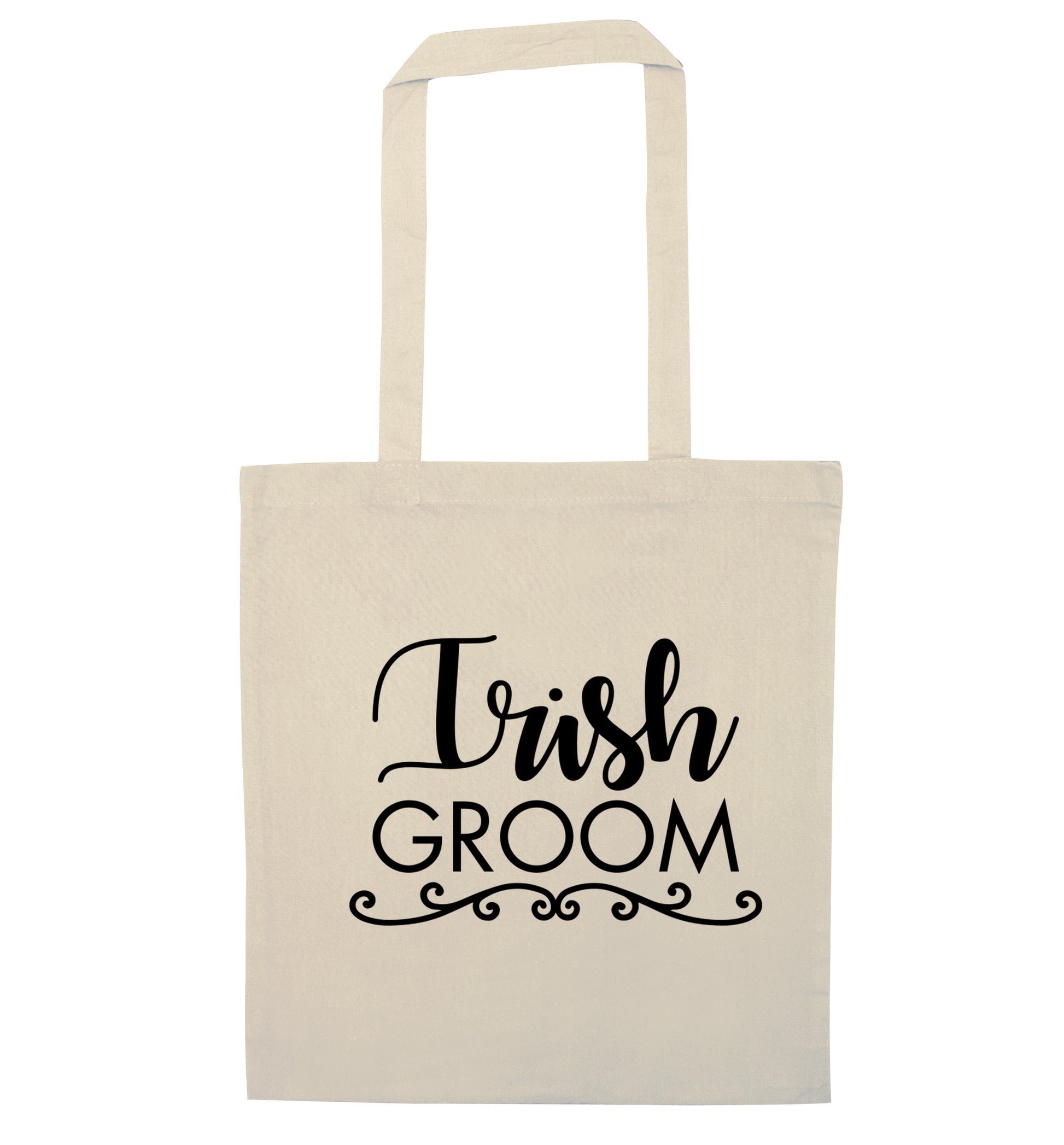 Irish groom natural tote bag