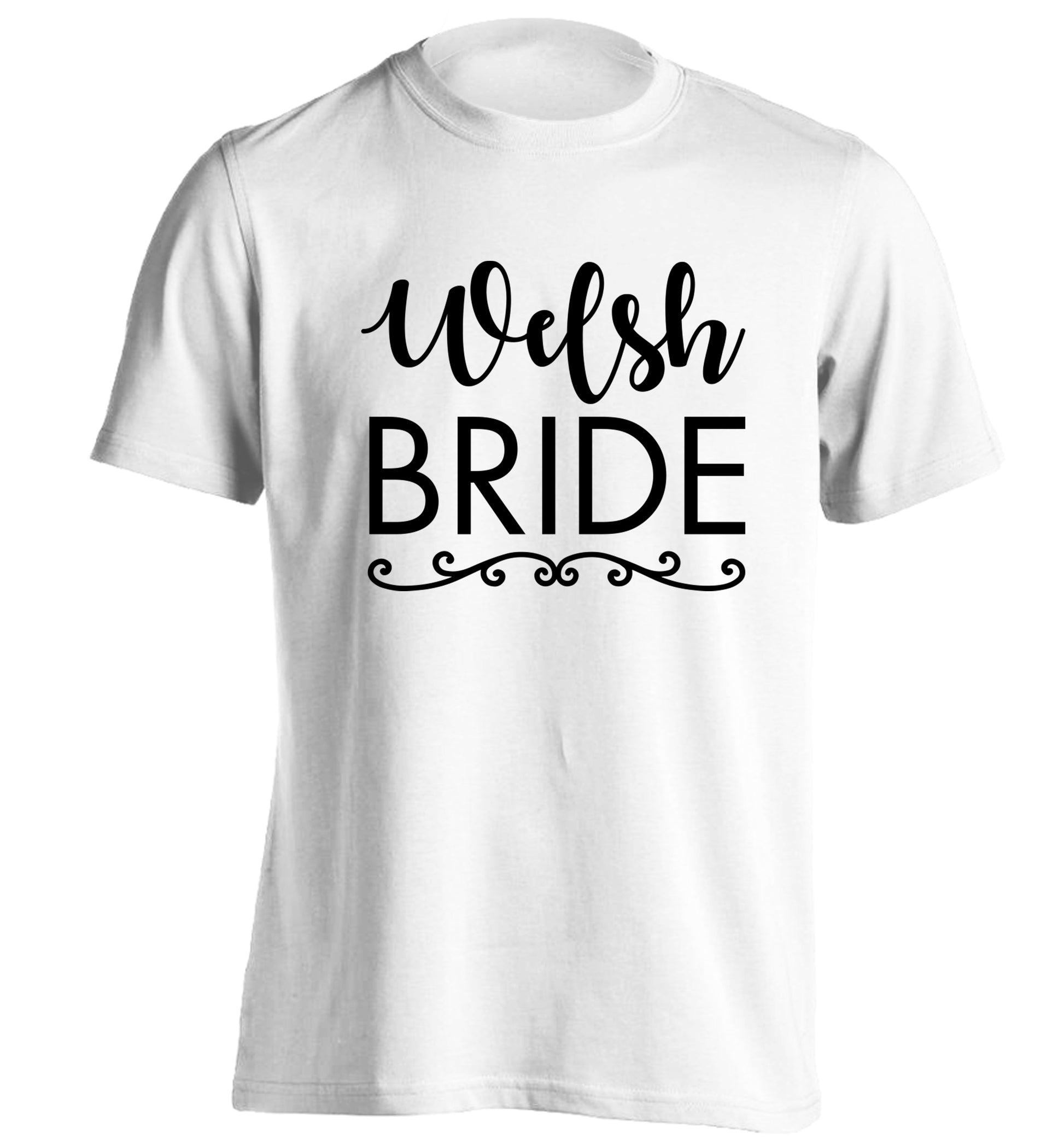 Welsh Bride adults unisex white Tshirt 2XL