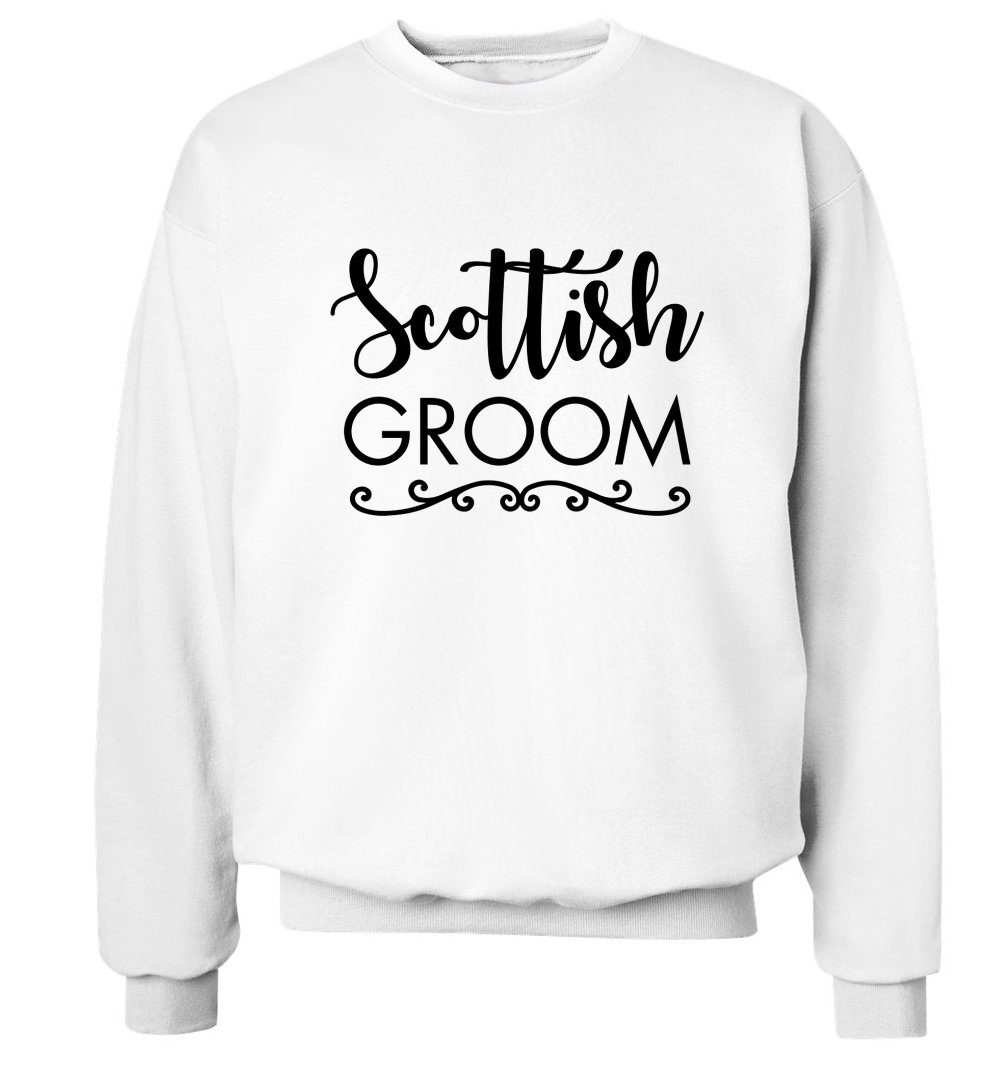 Scottish groom Adult's unisex white Sweater 2XL