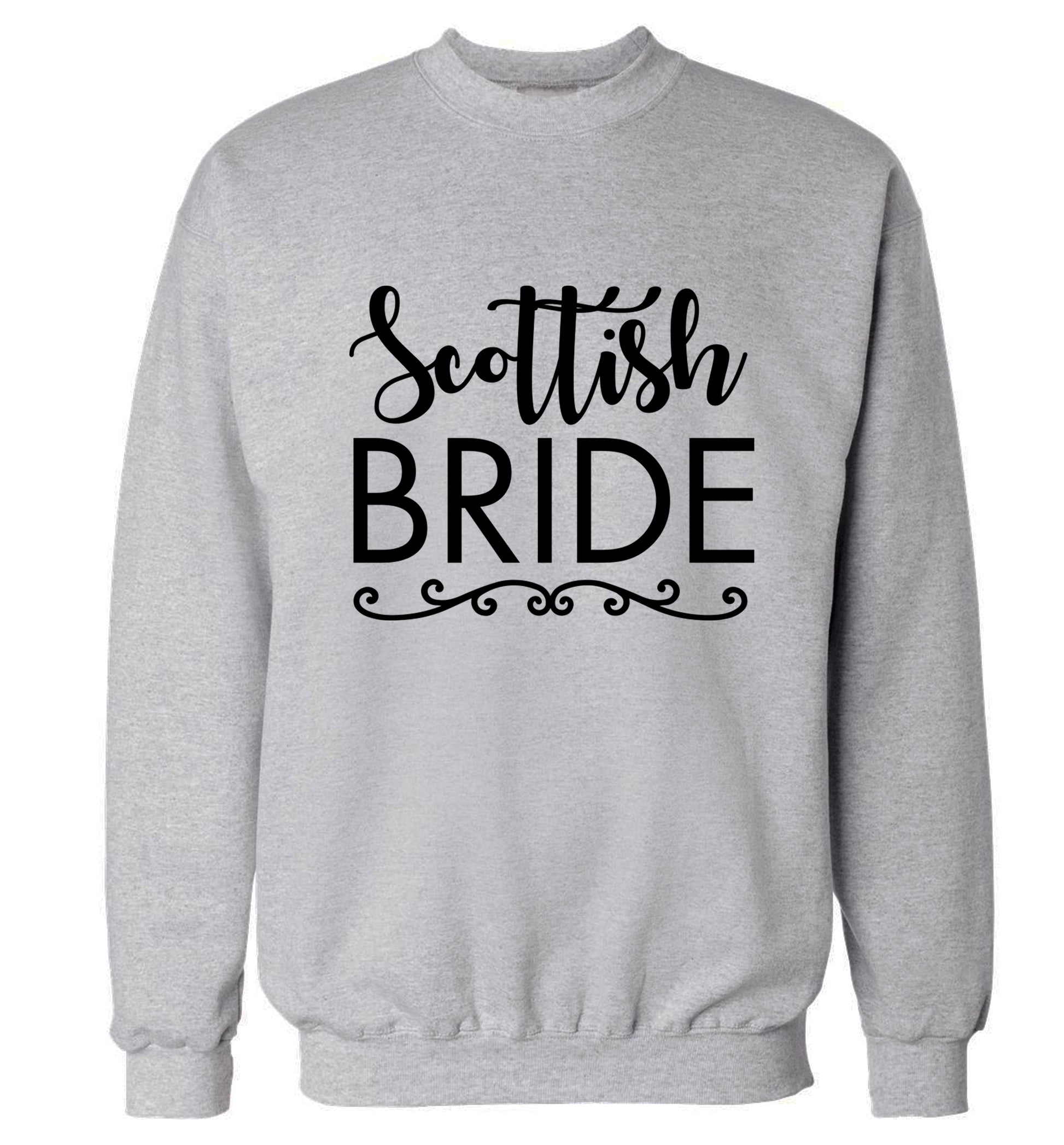 Scottish Bride Adult's unisex grey Sweater 2XL
