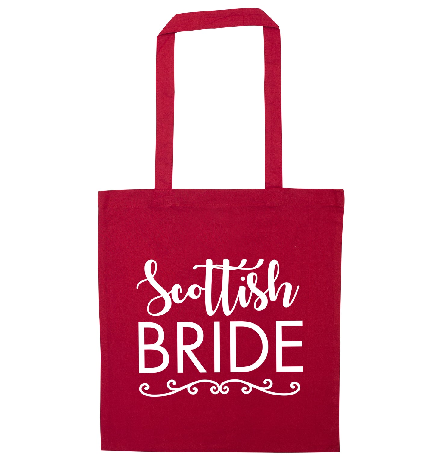 Scottish Bride red tote bag