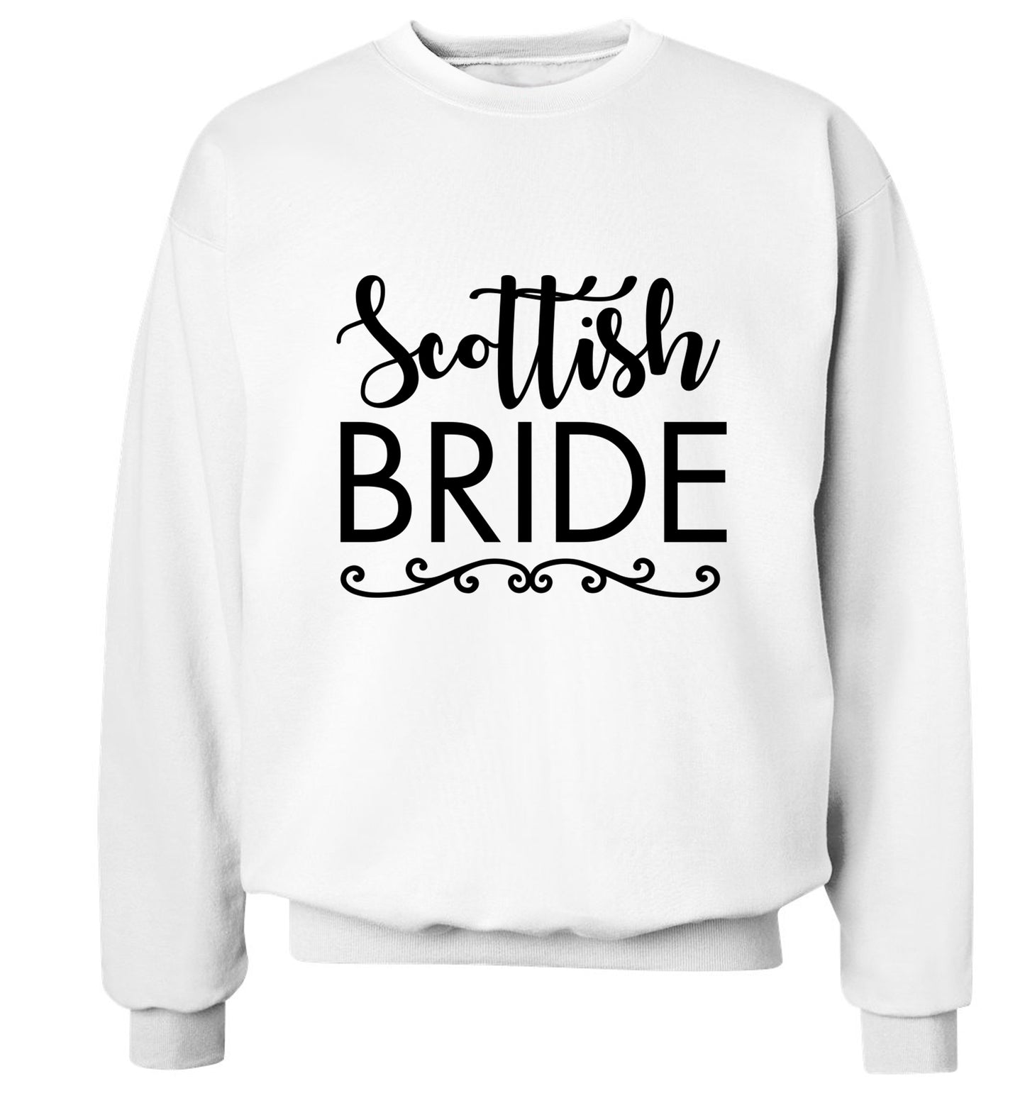 Scottish Bride Adult's unisex white Sweater 2XL