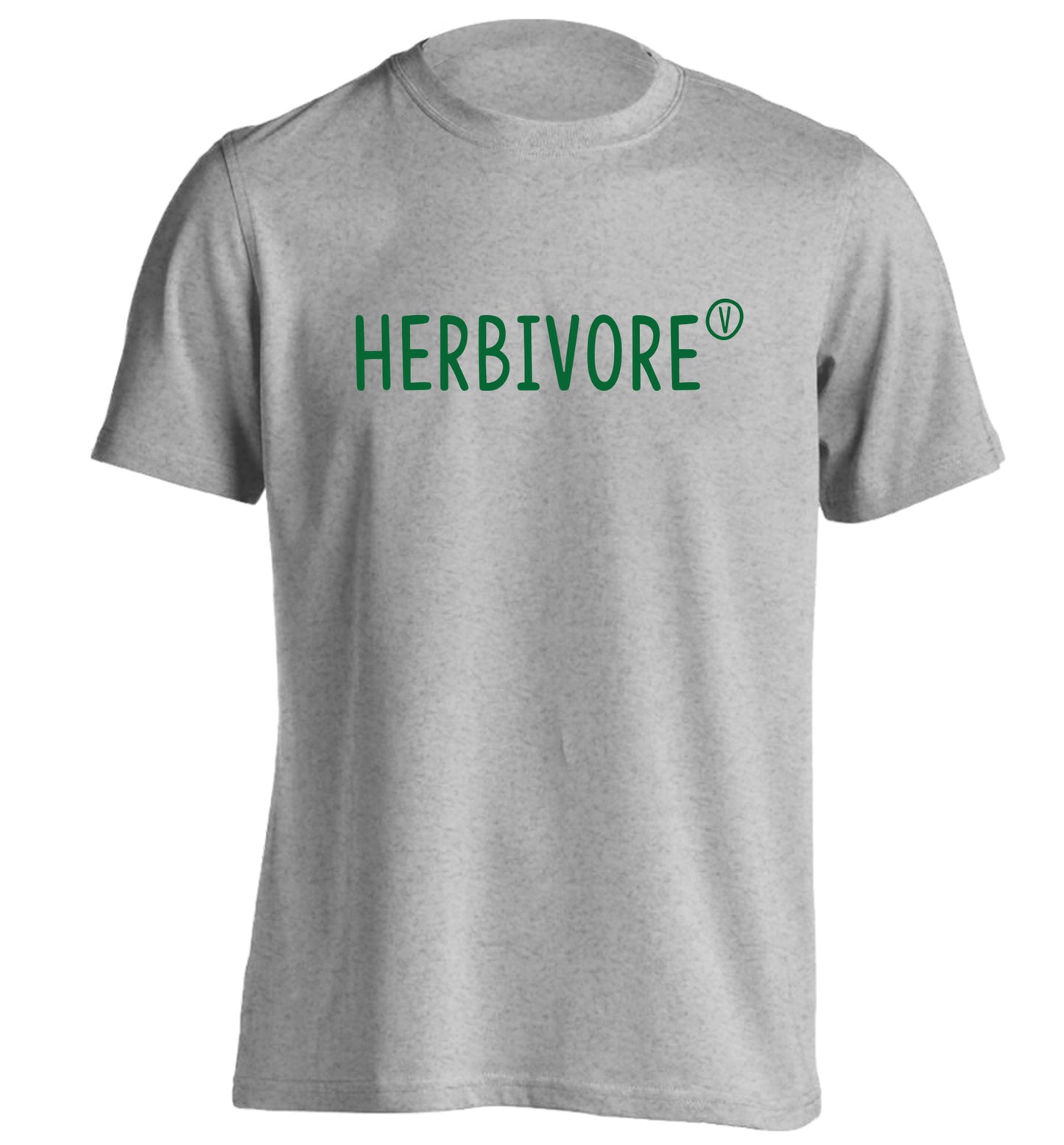 Herbivore adults unisex grey Tshirt 2XL