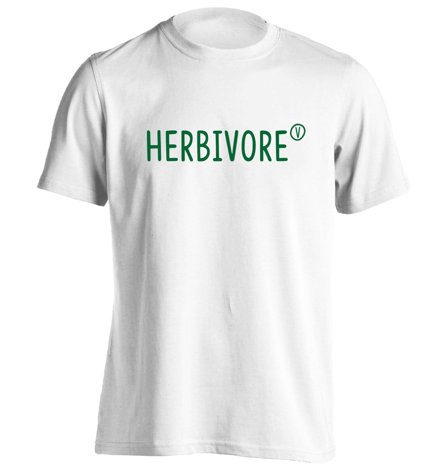 Herbivore adults unisex white Tshirt 2XL