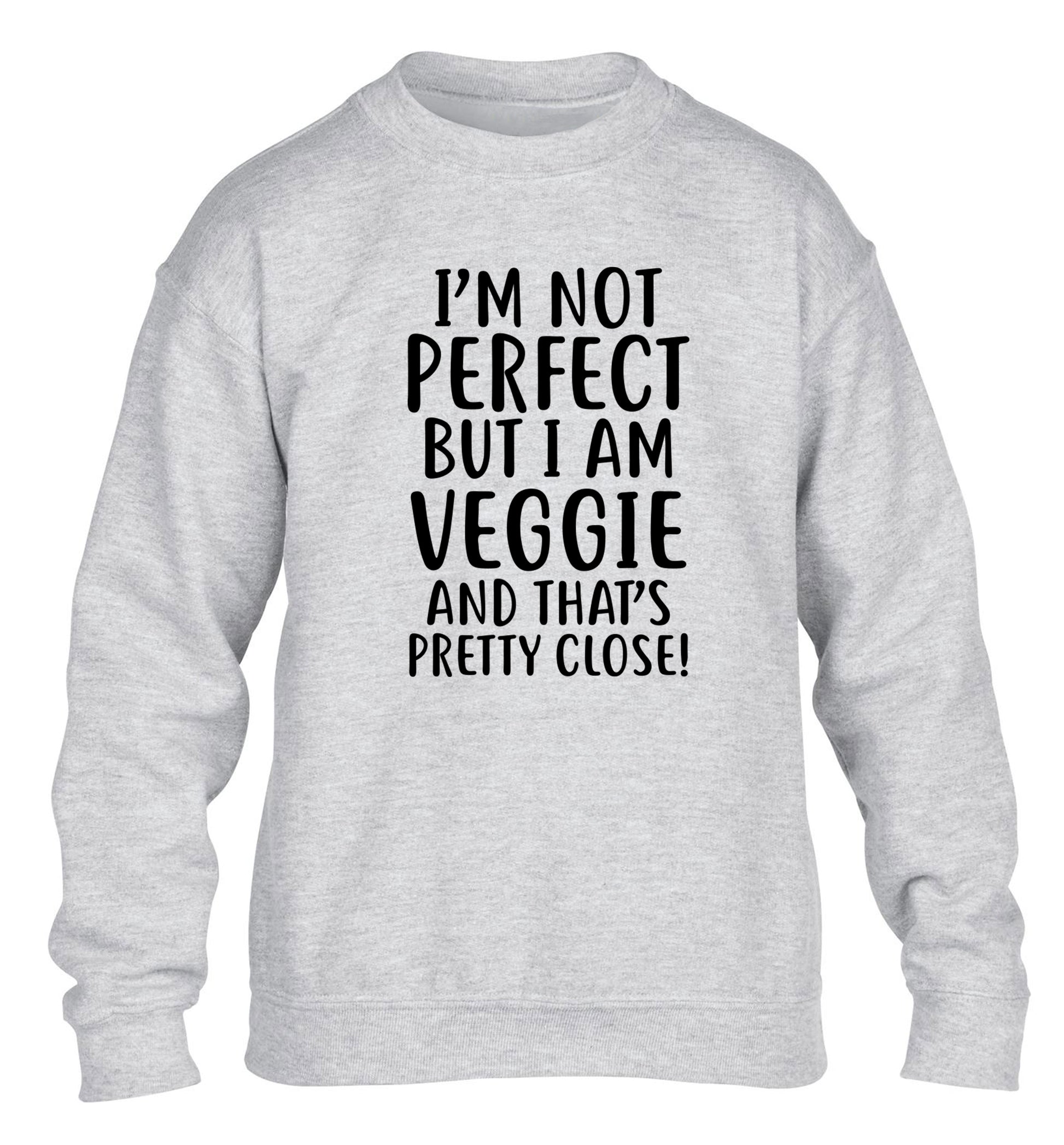 Might not be perfect but I am veggie children's grey sweater 12-13 Years
