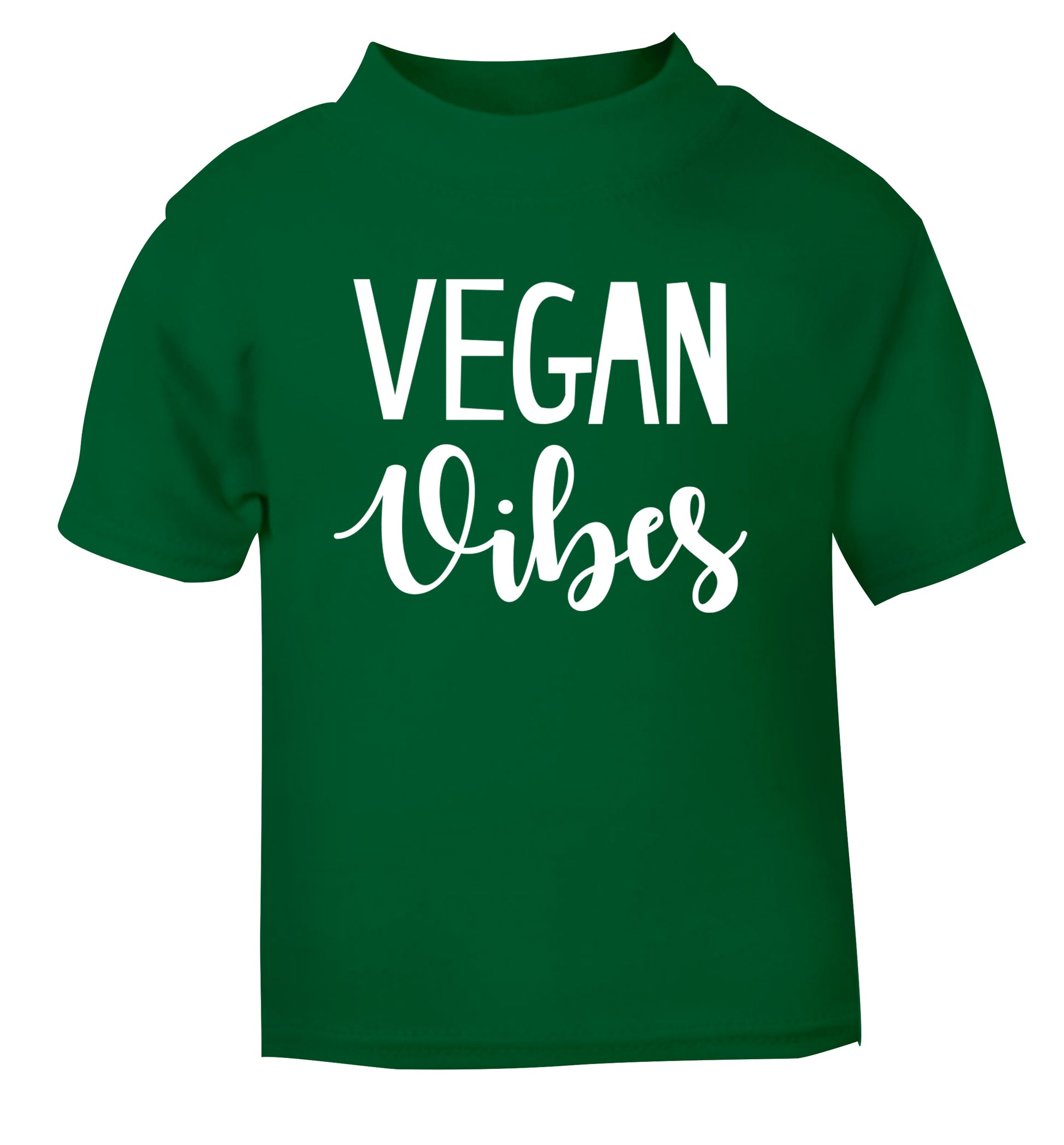 Vegan Vibes green Baby Toddler Tshirt 2 Years