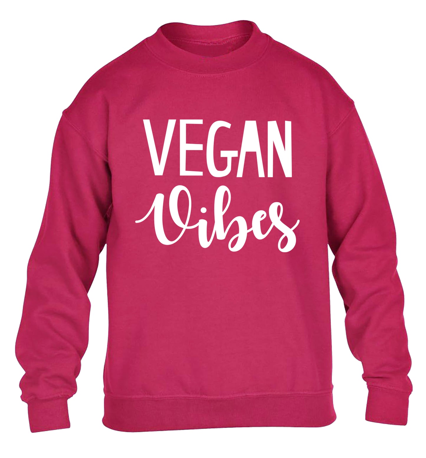 Vegan Vibes children's pink sweater 12-13 Years