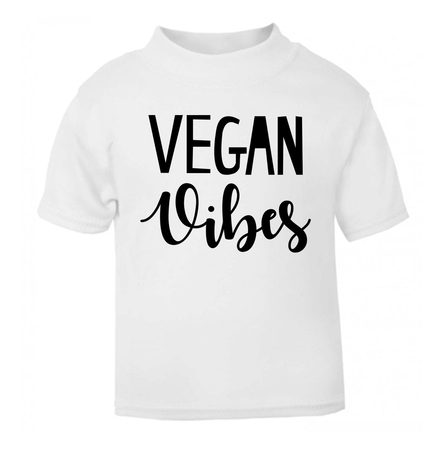 Vegan Vibes white Baby Toddler Tshirt 2 Years
