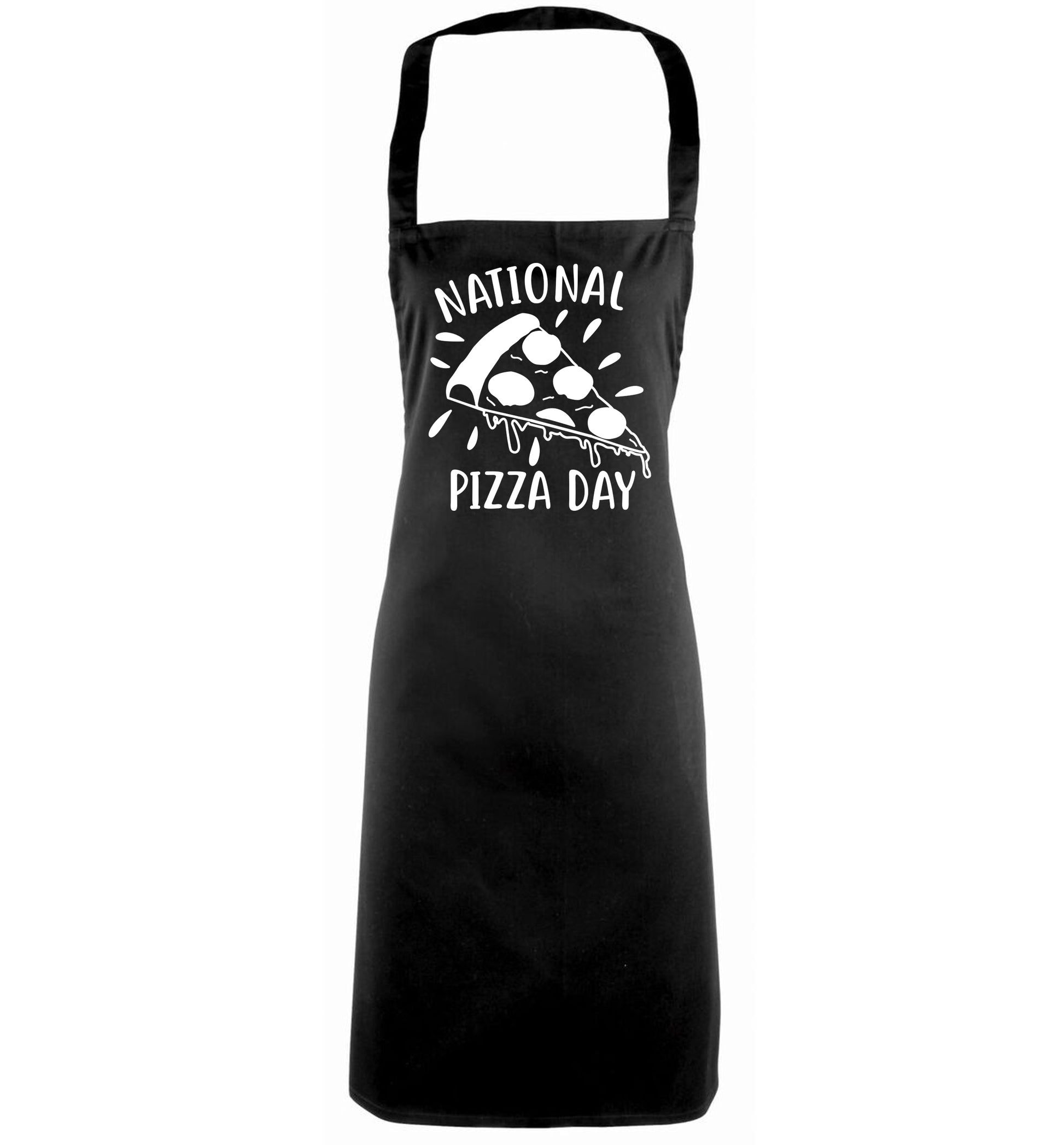 National pizza day black apron