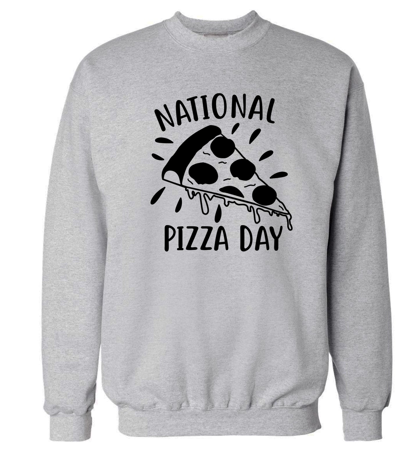 National pizza day Adult's unisex grey Sweater 2XL