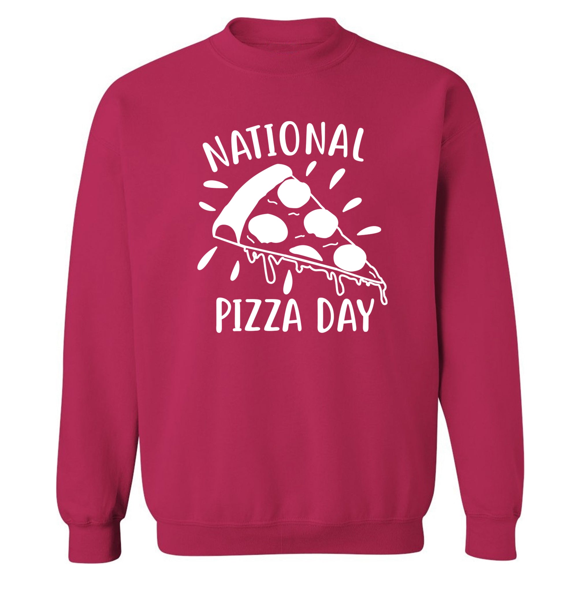 National pizza day Adult's unisex pink Sweater 2XL