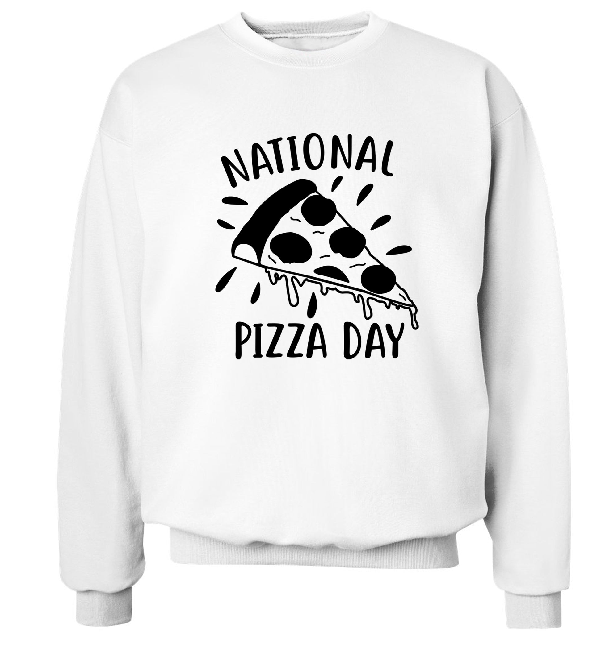 National pizza day Adult's unisex white Sweater 2XL