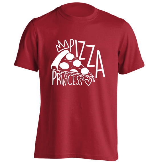 Pizza Princess adults unisex red Tshirt 2XL