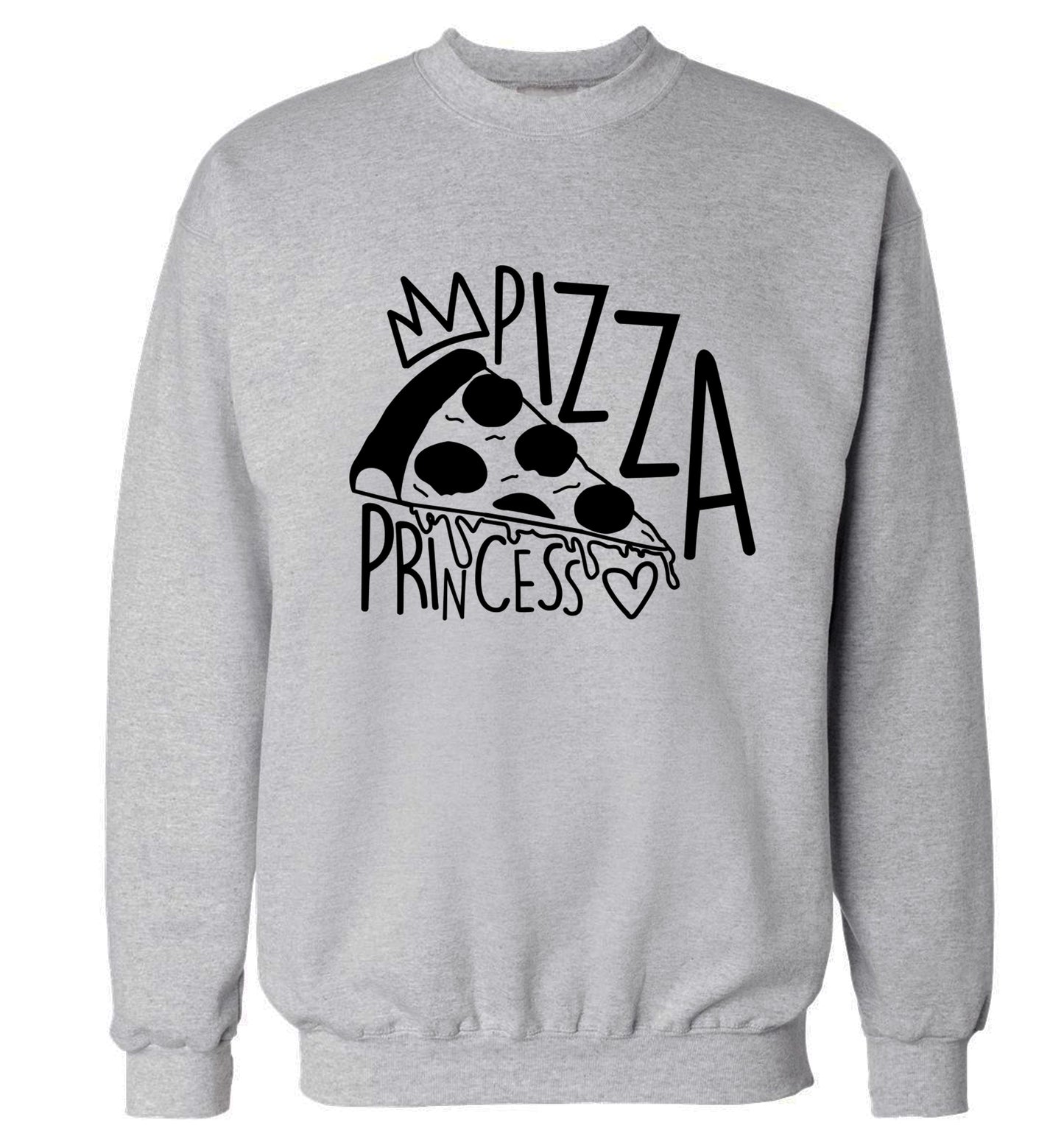Pizza Princess Adult's unisex grey Sweater 2XL