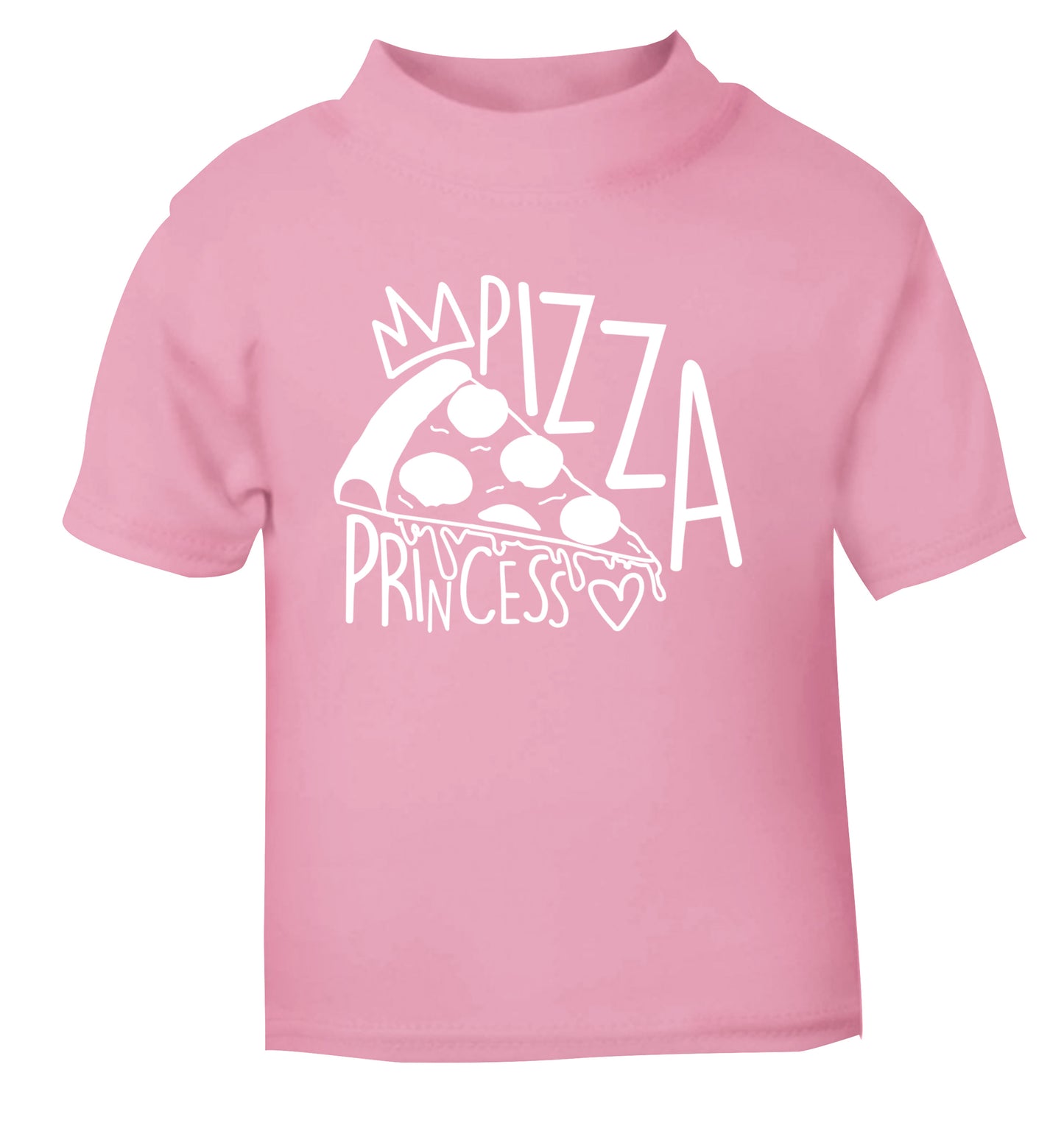Pizza Princess light pink Baby Toddler Tshirt 2 Years