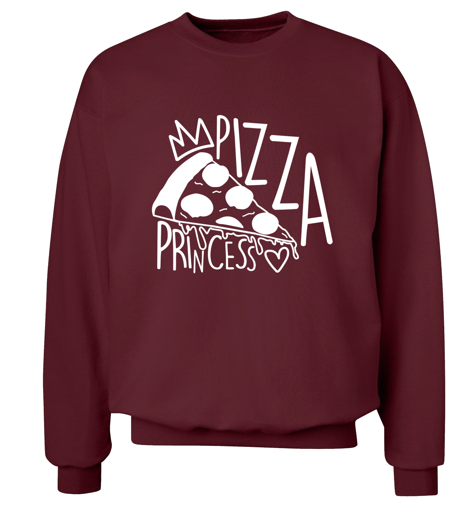 Pizza Princess Adult's unisex maroon Sweater 2XL