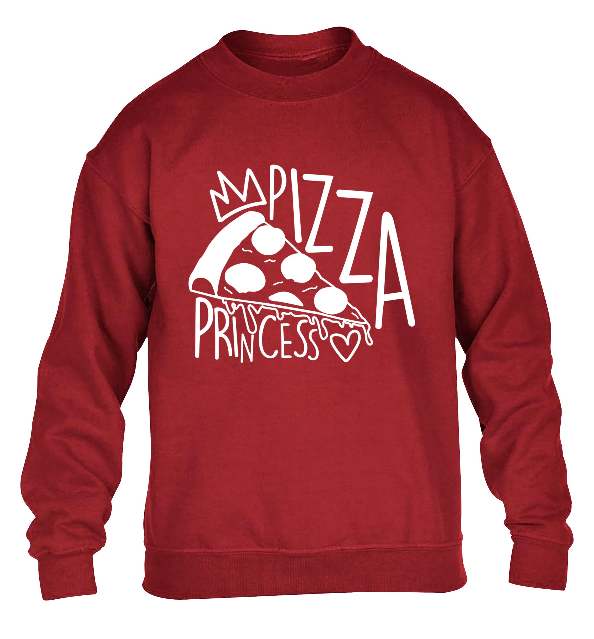 Pizza Princess children's grey sweater 12-13 Years