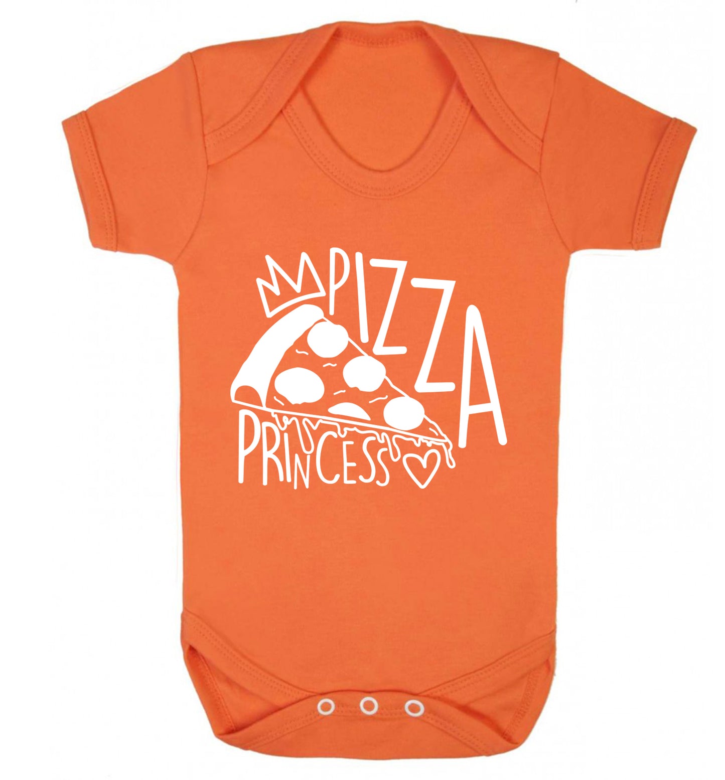 Pizza Princess Baby Vest orange 18-24 months