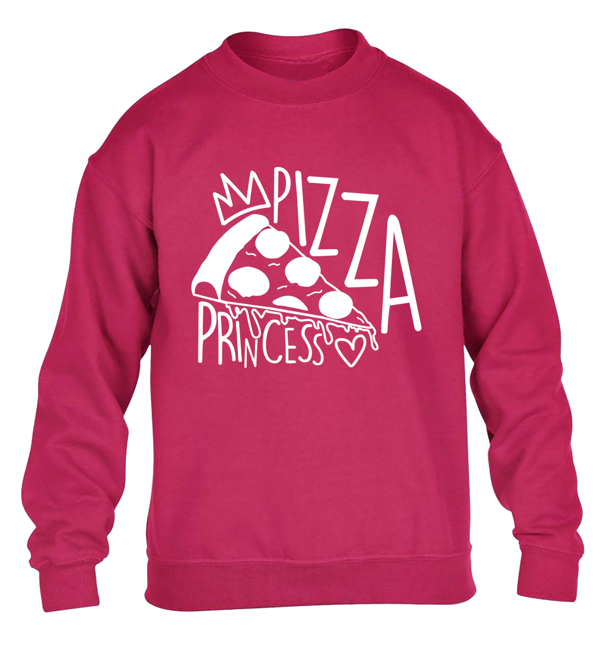 Pizza Princess children's pink sweater 12-13 Years
