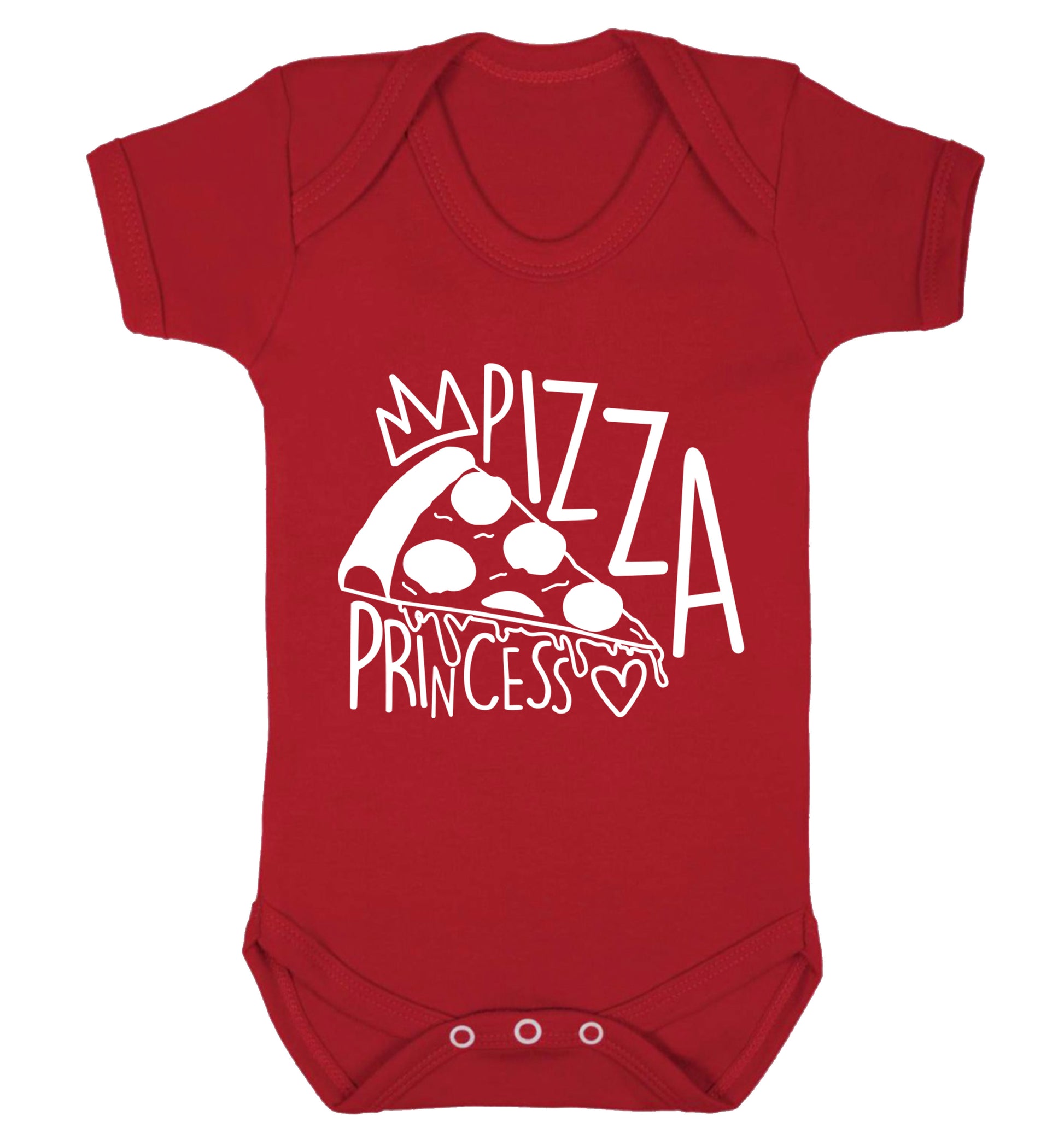 Pizza Princess Baby Vest red 18-24 months