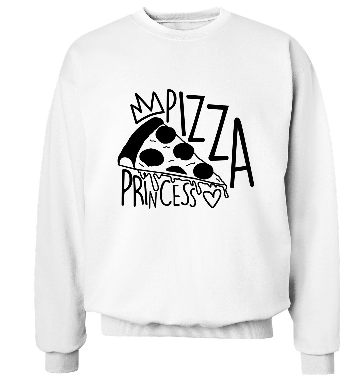 Pizza Princess Adult's unisex white Sweater 2XL