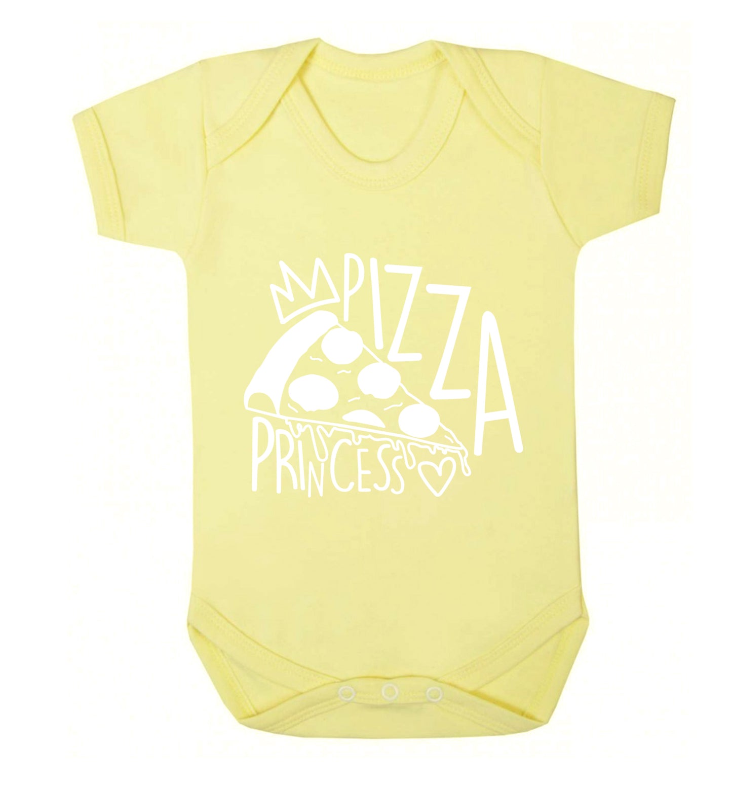 Pizza Princess Baby Vest pale yellow 18-24 months