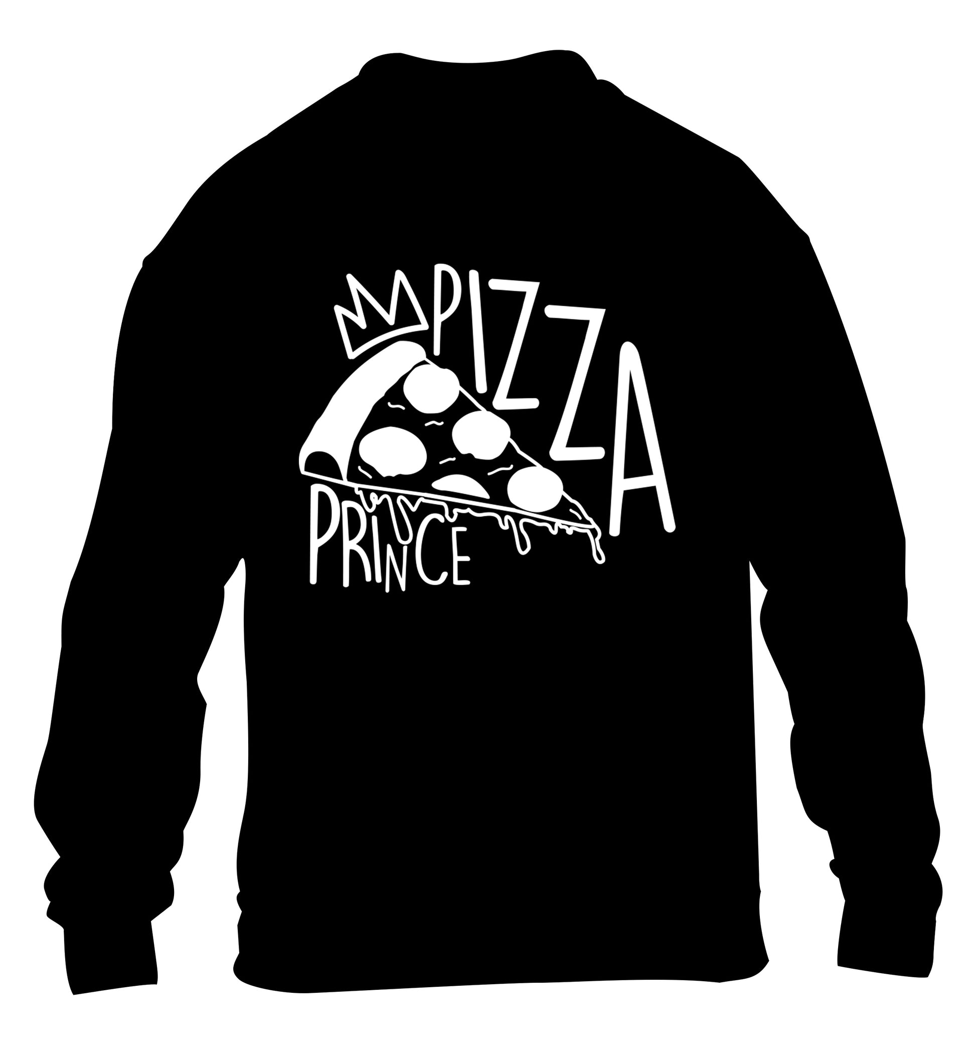 Pizza Prince children's black sweater 12-13 Years