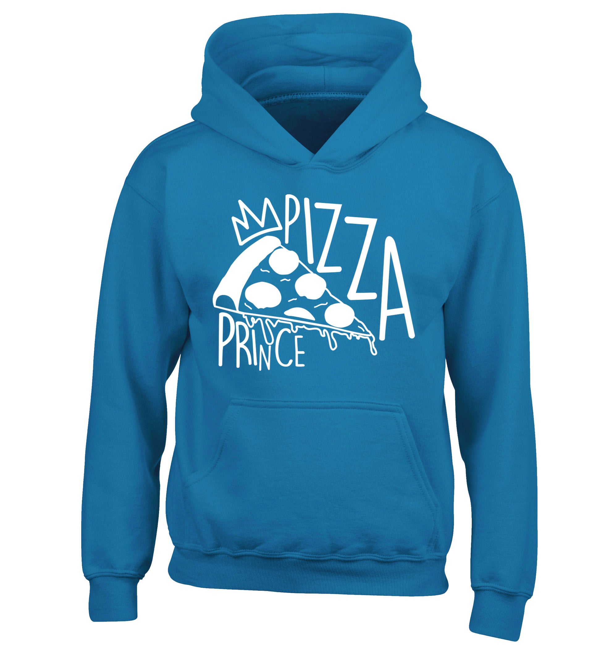 Pizza Prince children's blue hoodie 12-13 Years