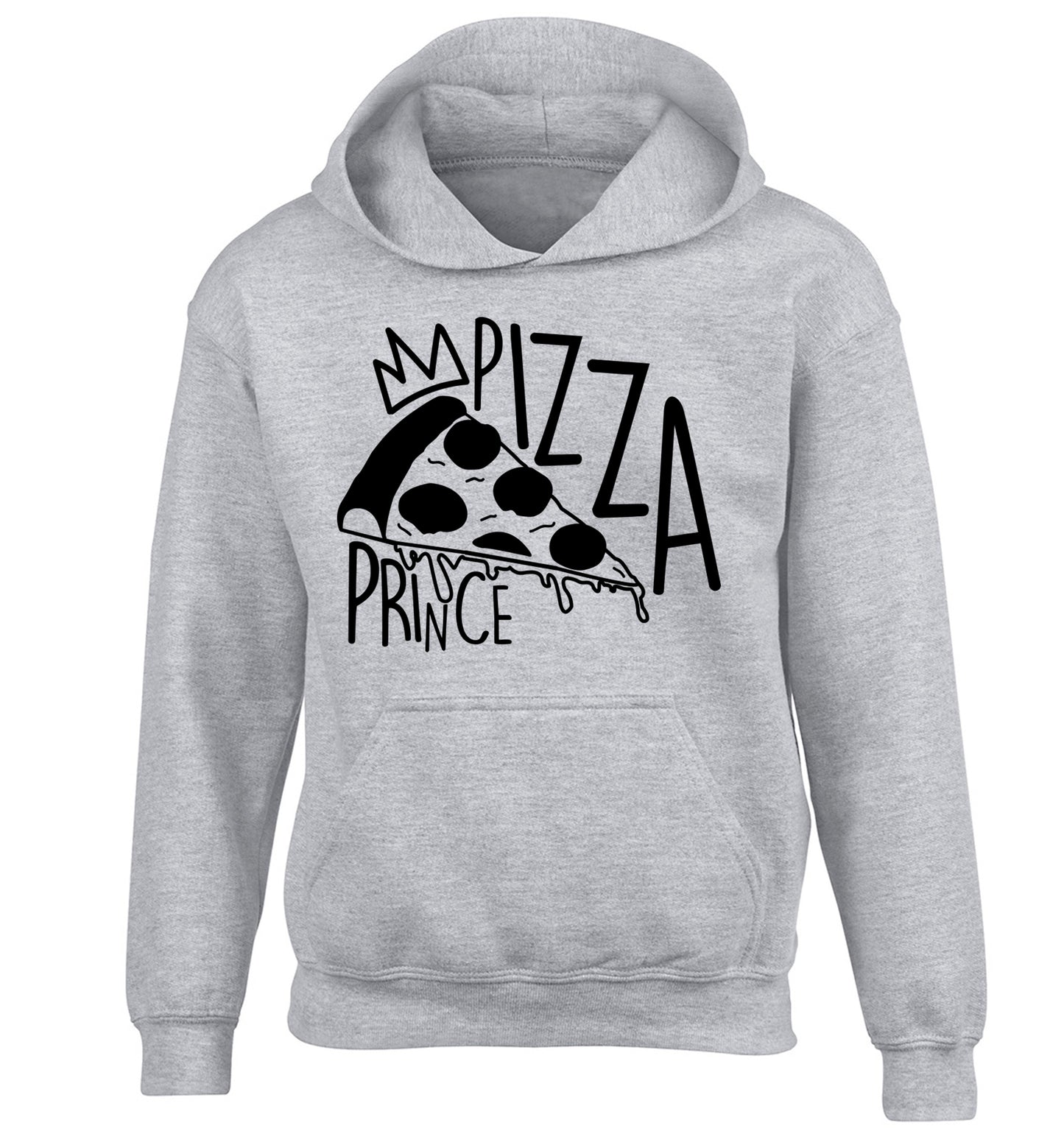 Pizza Prince children's grey hoodie 12-13 Years