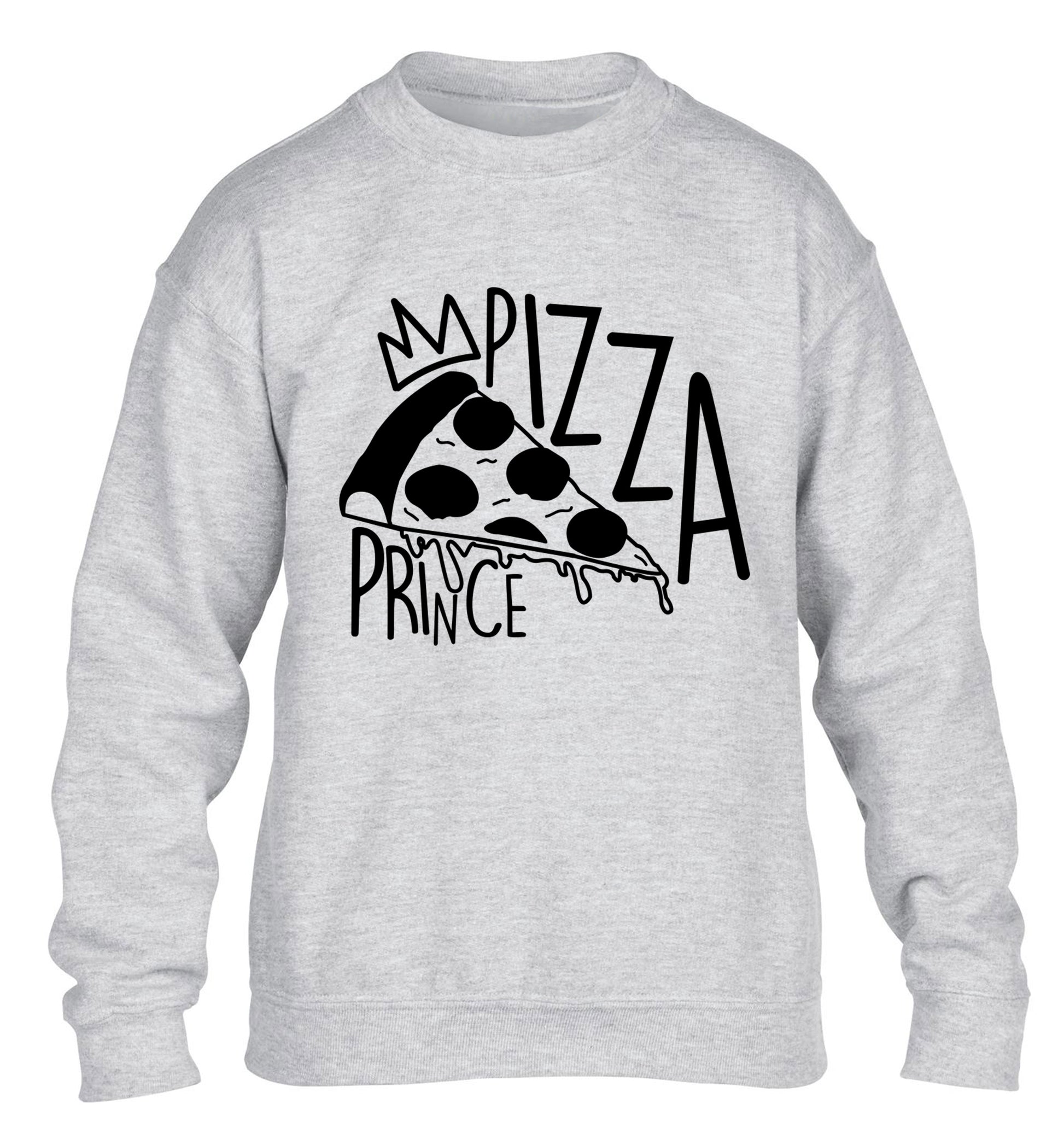 Pizza Prince children's grey sweater 12-13 Years
