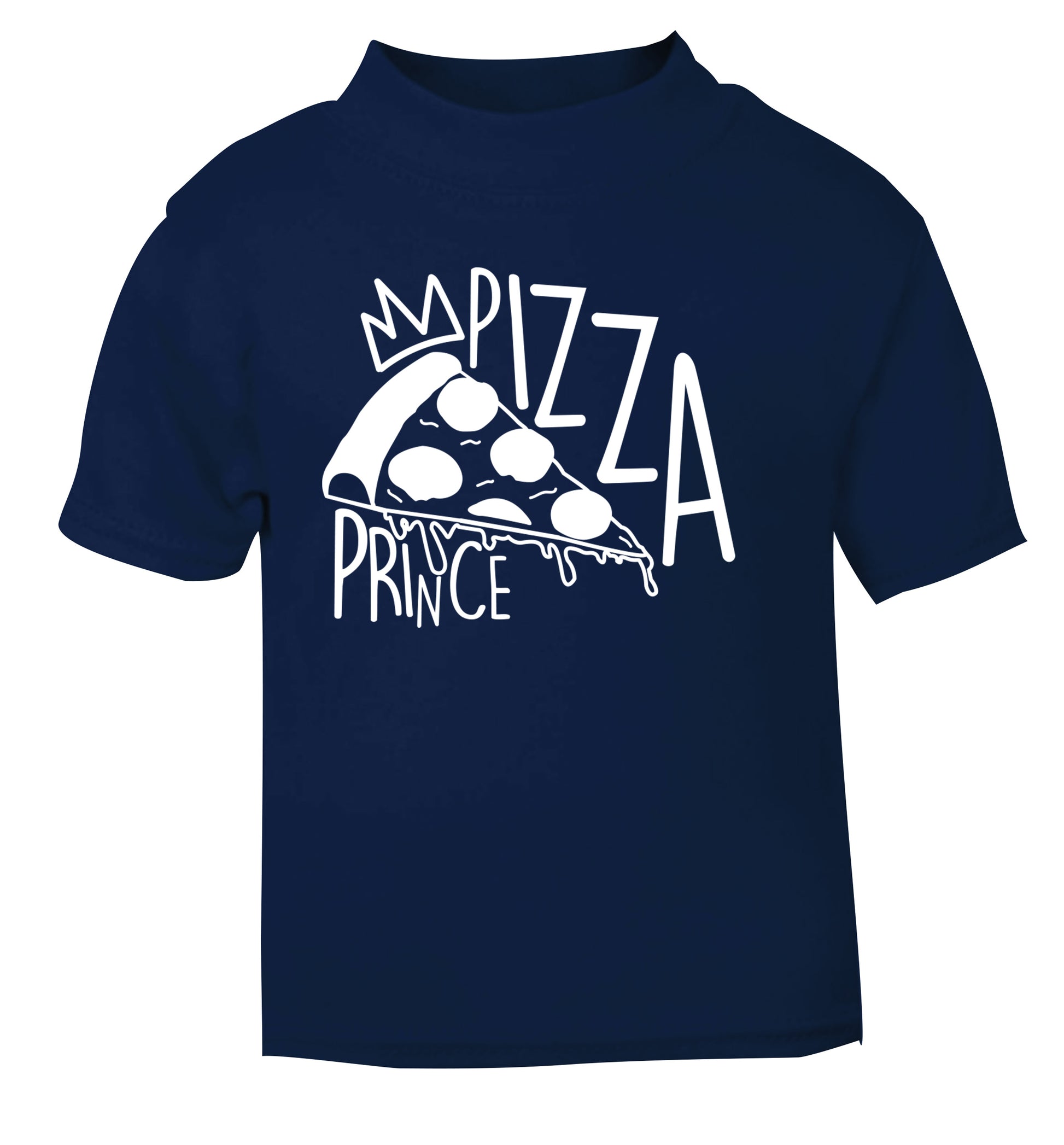 Pizza Prince navy Baby Toddler Tshirt 2 Years