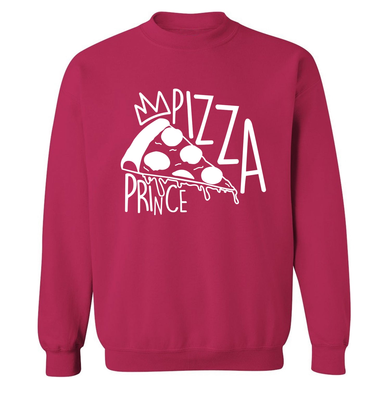 Pizza Prince Adult's unisex pink Sweater 2XL