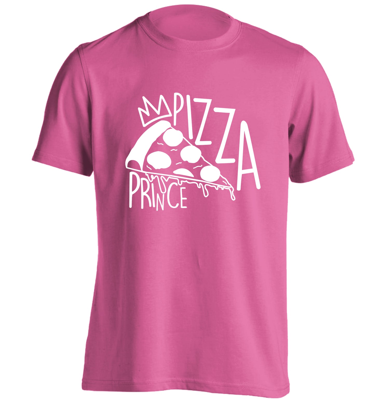 Pizza Prince adults unisex pink Tshirt 2XL