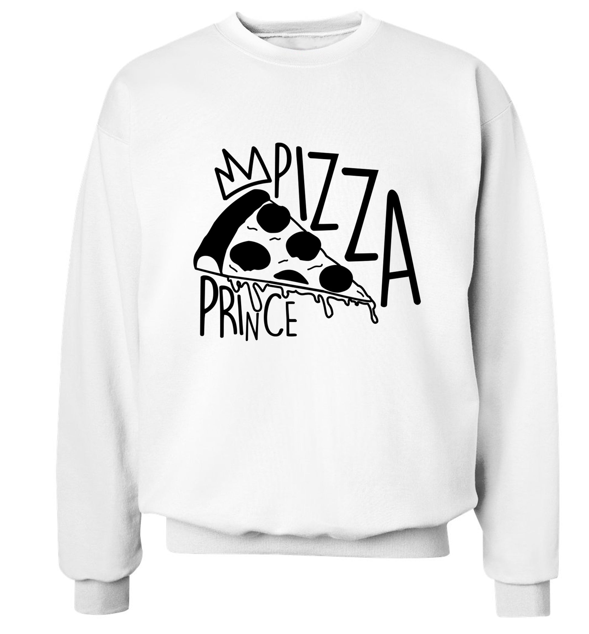 Pizza Prince Adult's unisex white Sweater 2XL