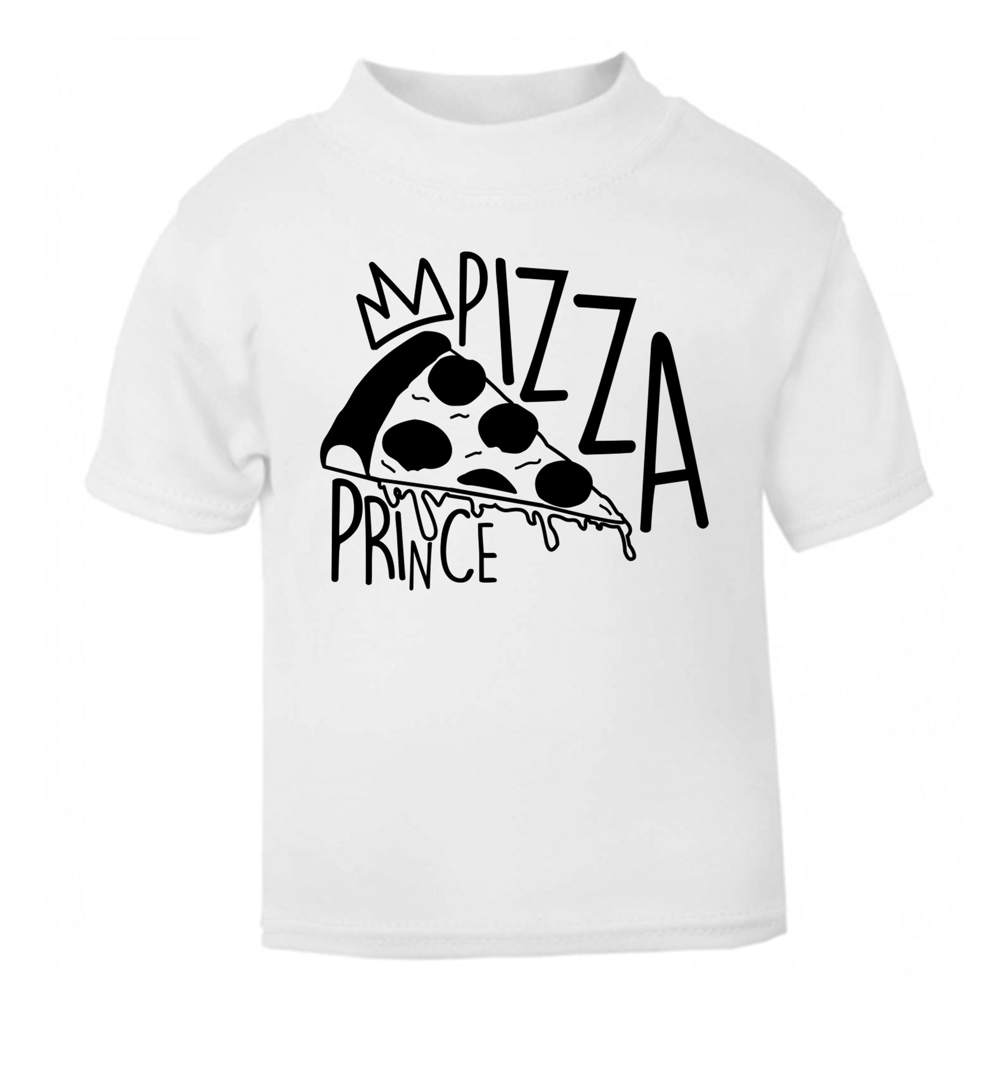 Pizza Prince white Baby Toddler Tshirt 2 Years