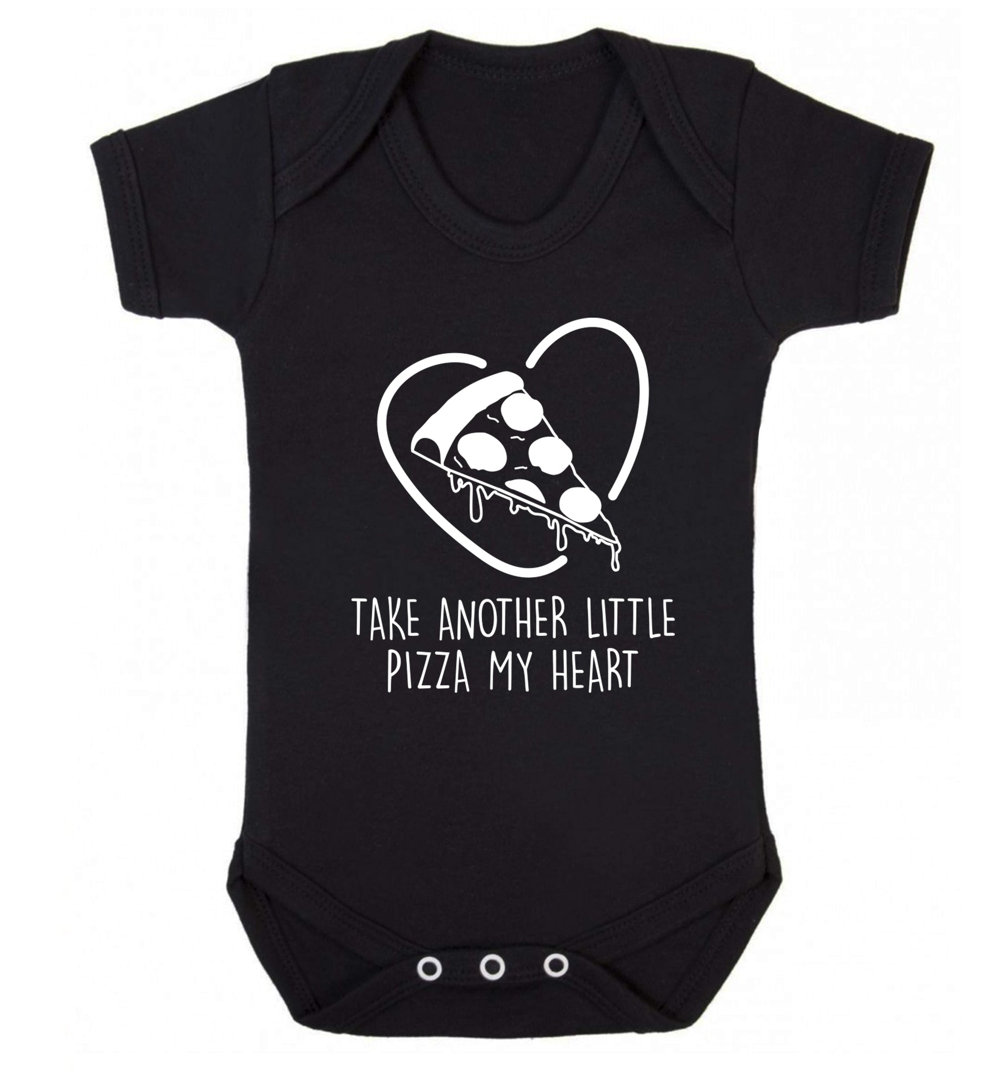 Take another little pizza my heart Baby Vest black 18-24 months