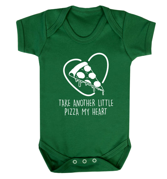 Take another little pizza my heart Baby Vest green 18-24 months