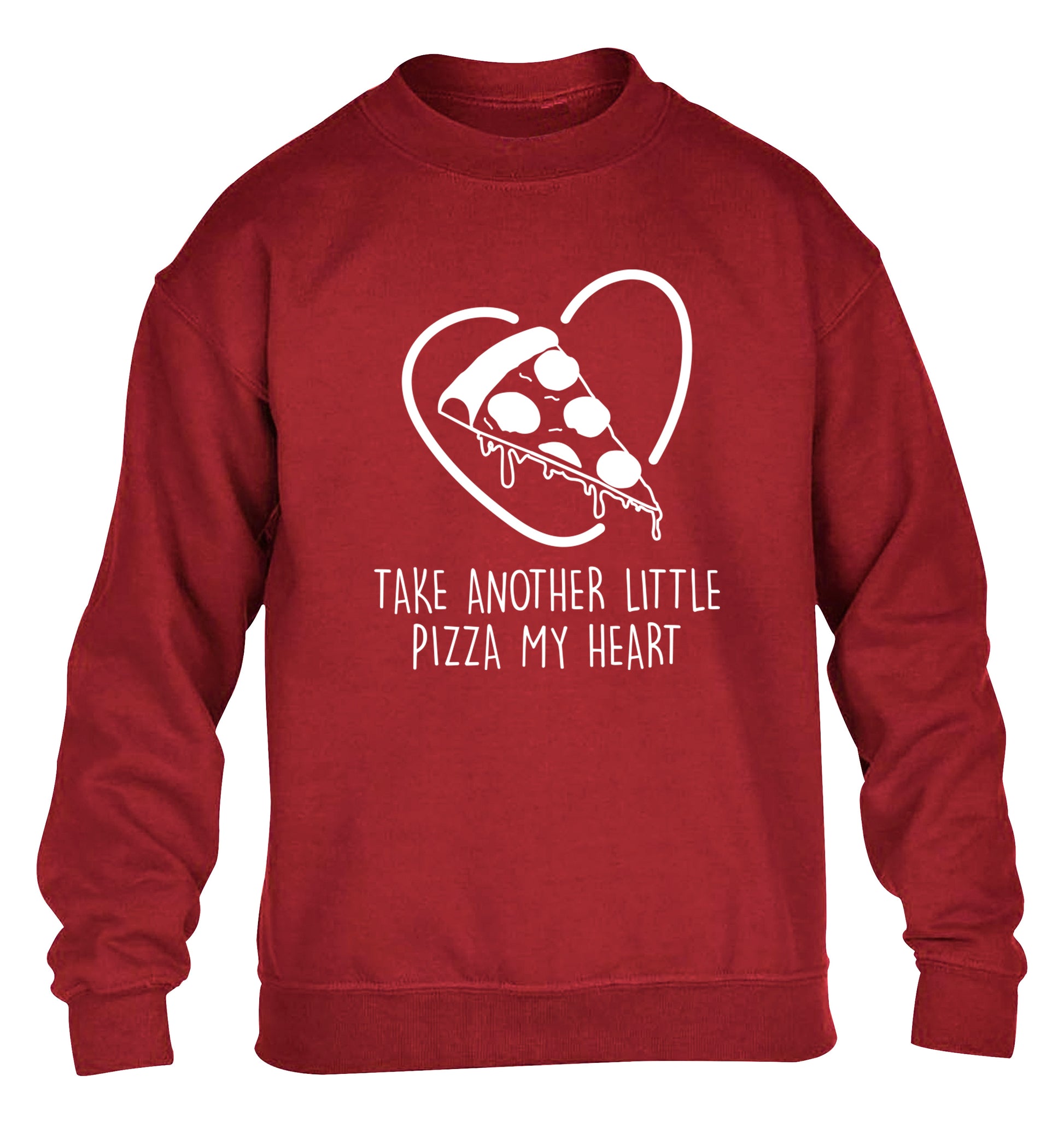 Take another little pizza my heart children's grey sweater 12-13 Years