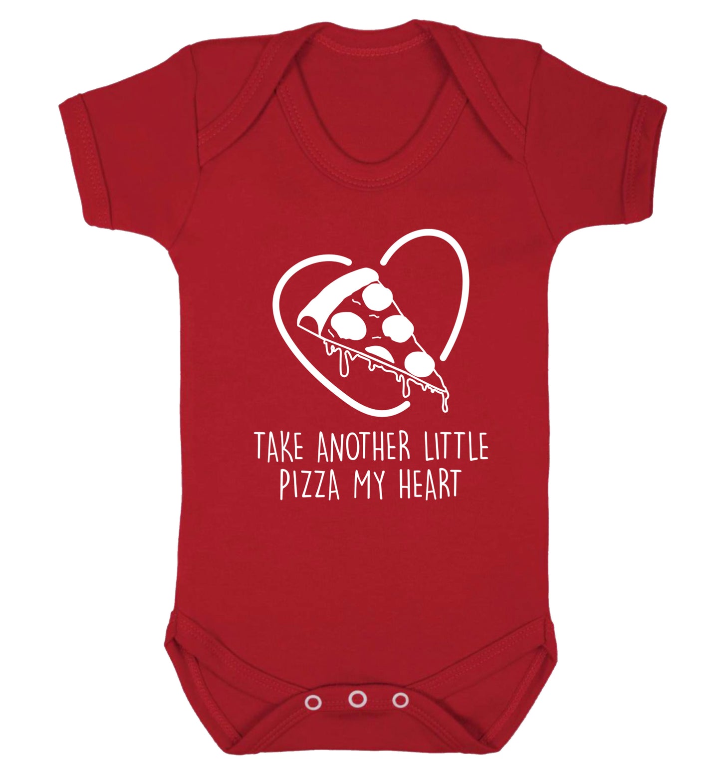Take another little pizza my heart Baby Vest red 18-24 months