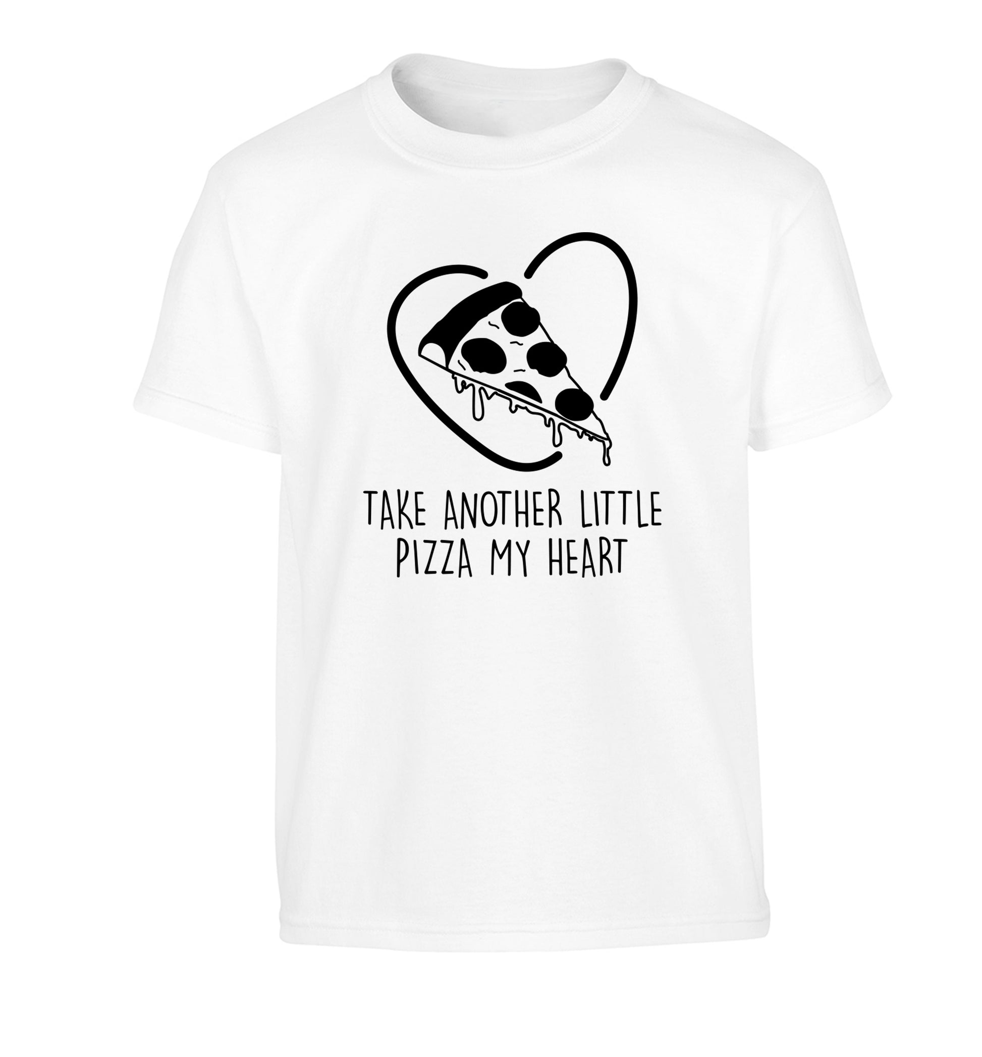 Take another little pizza my heart Children's white Tshirt 12-13 Years