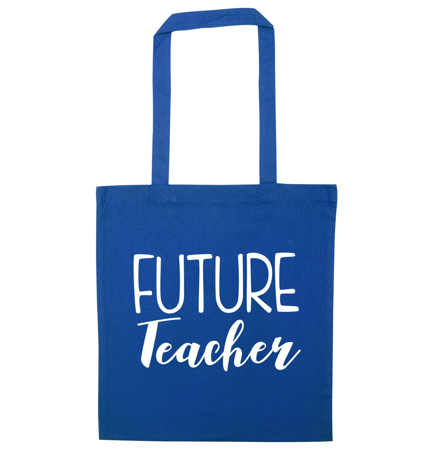 Future teacher blue tote bag